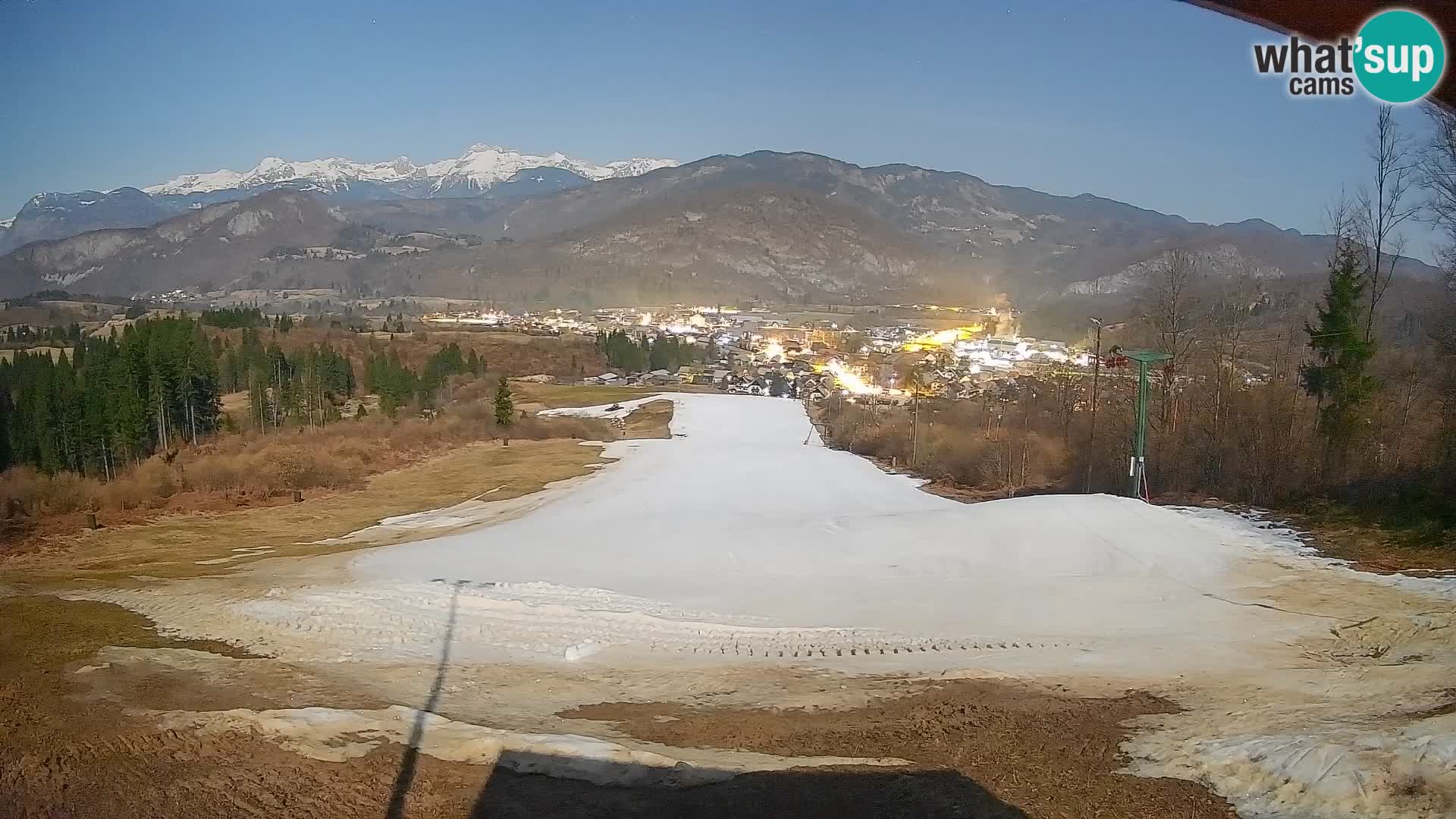 Spletna kamera Bohinjska Bistrica – Pogled v živo s smučišča Kozji Hrbet