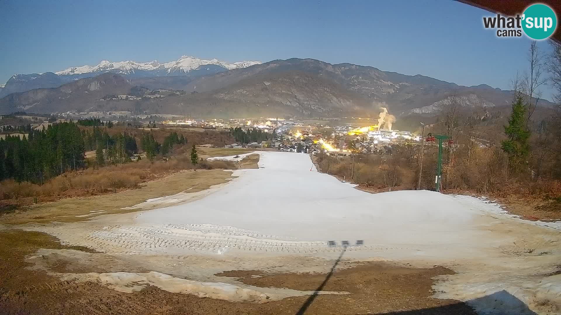 Spletna kamera Bohinjska Bistrica – Pogled v živo s smučišča Kozji Hrbet