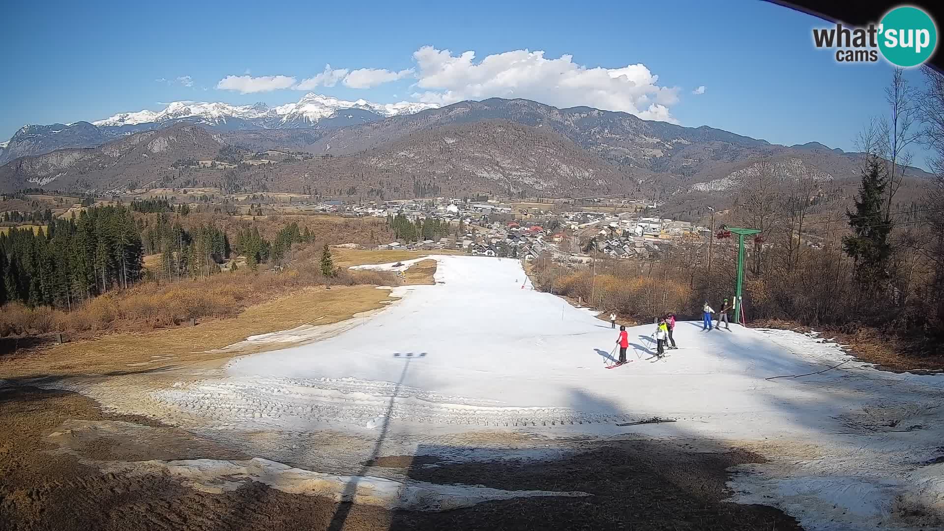 Kamera uživo Bohinjska Bistrica – Pogled u stvarnom vremenu sa skijališta Kozji Hrbet