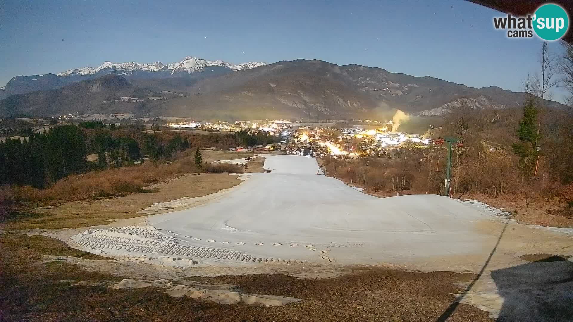 Spletna kamera Bohinjska Bistrica – Pogled v živo s smučišča Kozji Hrbet