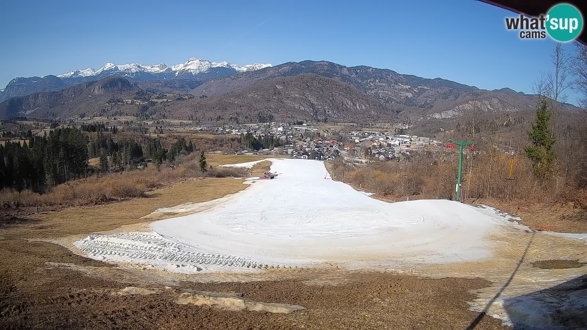 Kamera uživo Bohinjska Bistrica – Pogled u stvarnom vremenu sa skijališta Kozji Hrbet