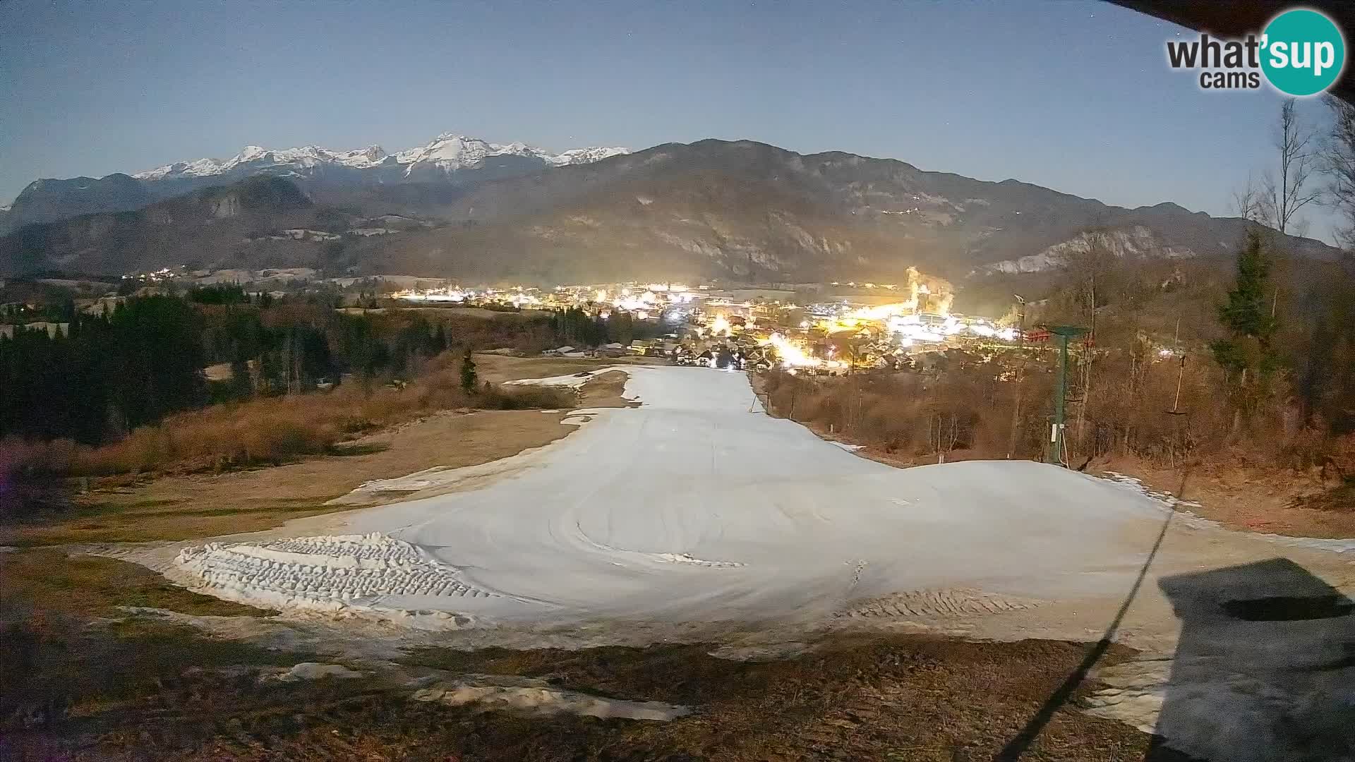 Spletna kamera Bohinjska Bistrica – Pogled v živo s smučišča Kozji Hrbet