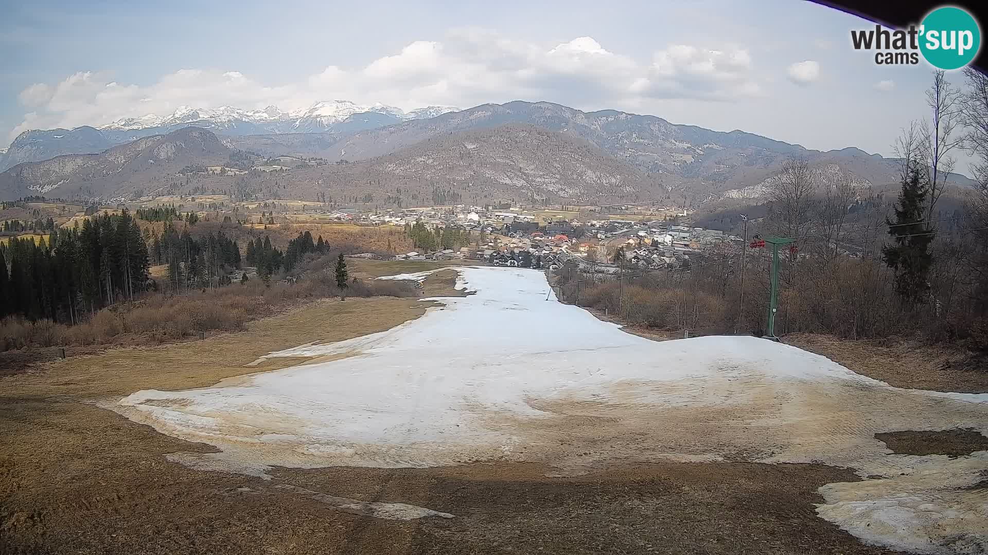 Spletna kamera Bohinjska Bistrica – Pogled v živo s smučišča Kozji Hrbet