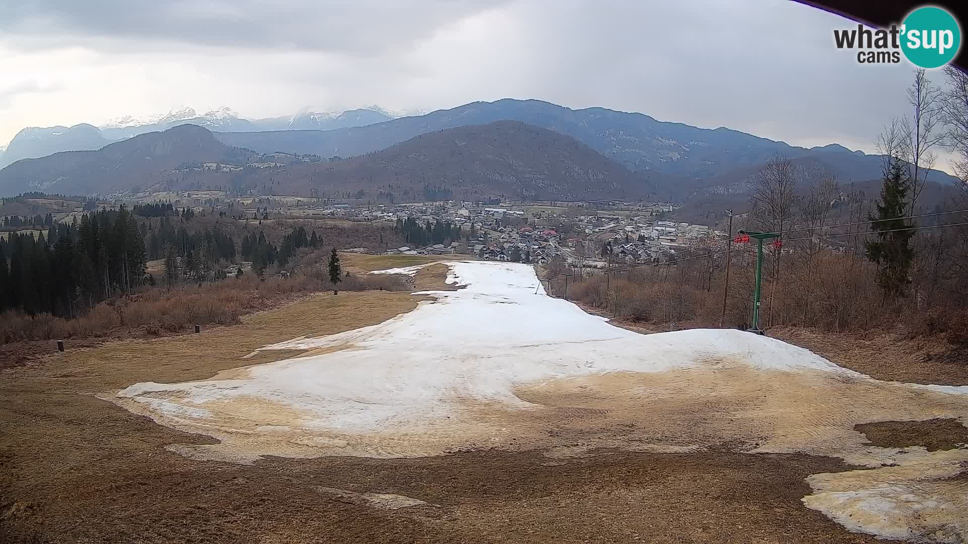 Kamera uživo Bohinjska Bistrica – Pogled u stvarnom vremenu sa skijališta Kozji Hrbet