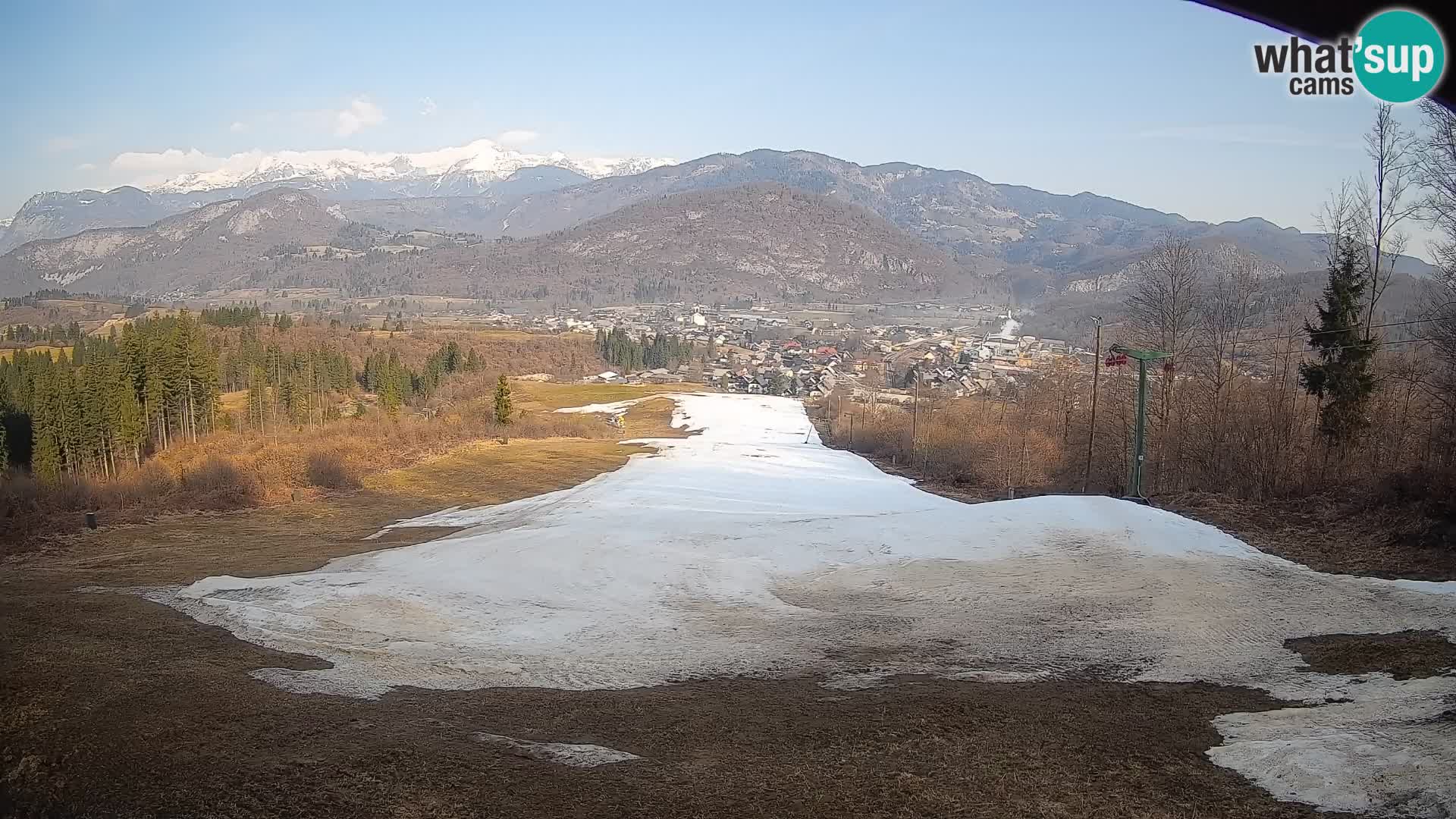Kamera uživo Bohinjska Bistrica – Pogled u stvarnom vremenu sa skijališta Kozji Hrbet