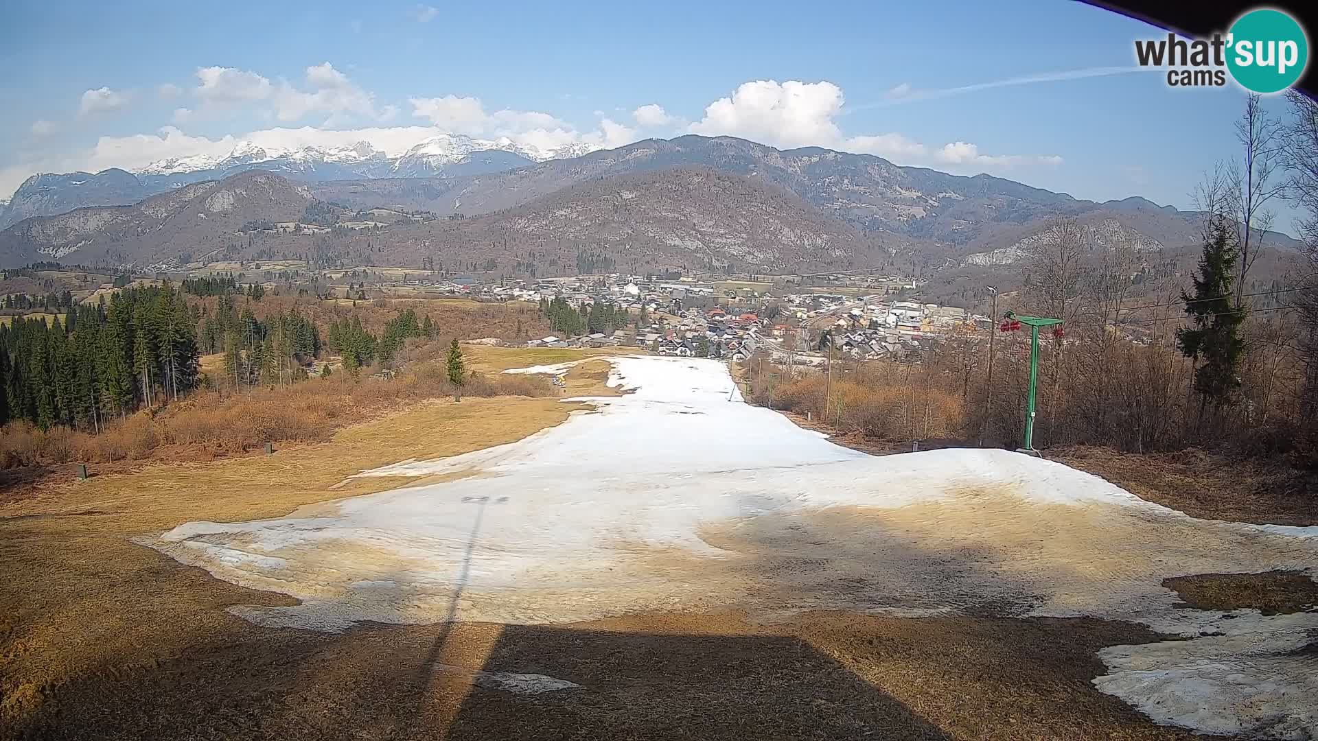 Kamera uživo Bohinjska Bistrica – Pogled u stvarnom vremenu sa skijališta Kozji Hrbet