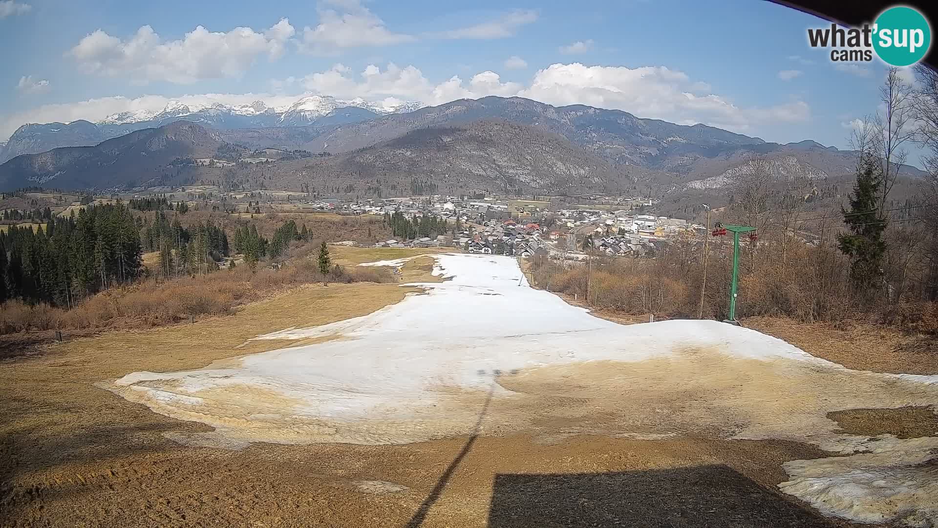 Kamera uživo Bohinjska Bistrica – Pogled u stvarnom vremenu sa skijališta Kozji Hrbet