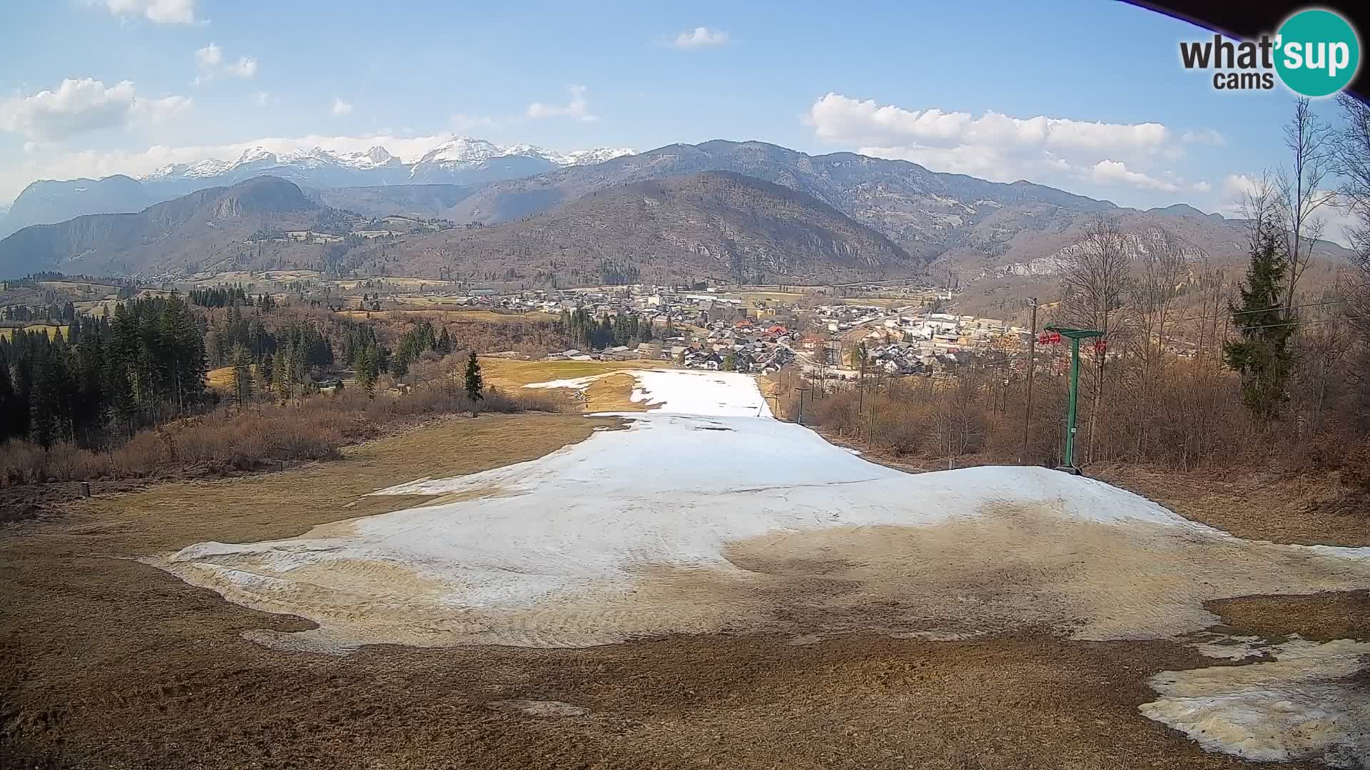 Kamera uživo Bohinjska Bistrica – Pogled u stvarnom vremenu sa skijališta Kozji Hrbet