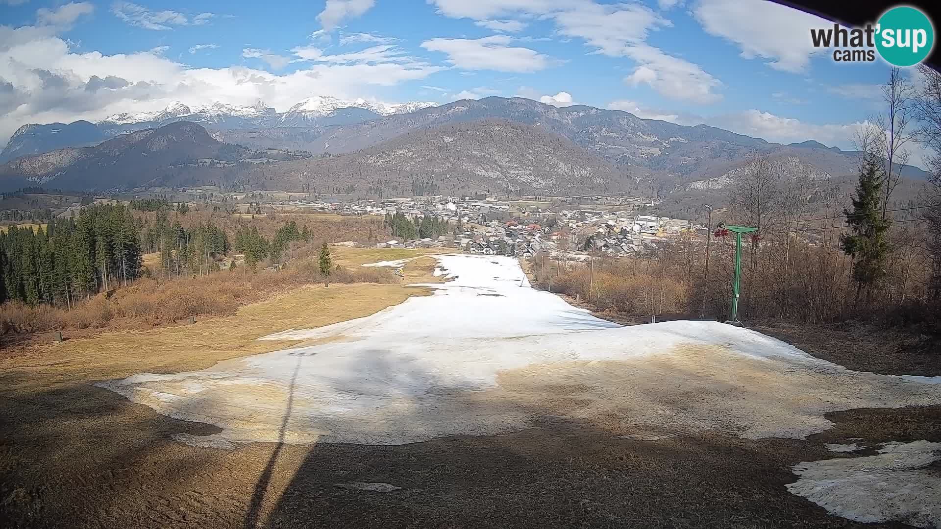 Kamera uživo Bohinjska Bistrica – Pogled u stvarnom vremenu sa skijališta Kozji Hrbet