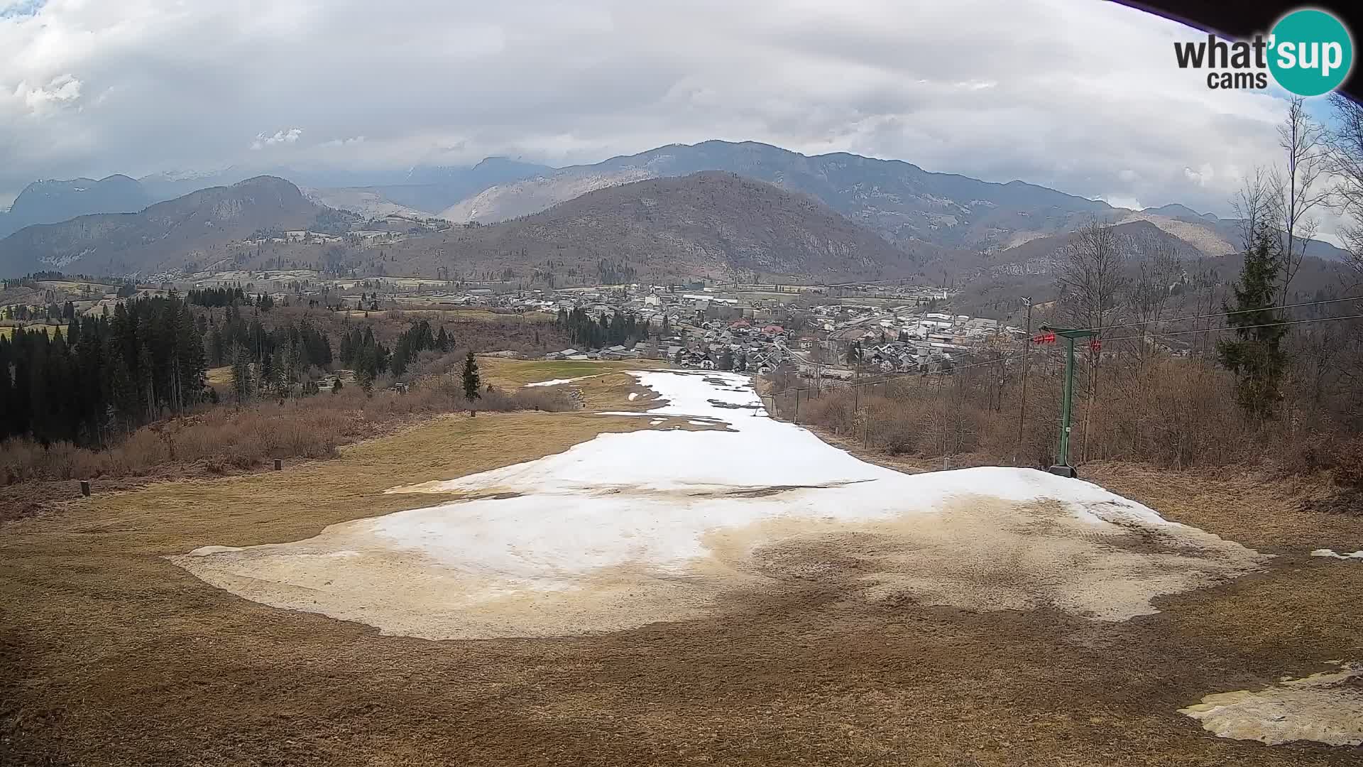 Kamera uživo Bohinjska Bistrica – Pogled u stvarnom vremenu sa skijališta Kozji Hrbet