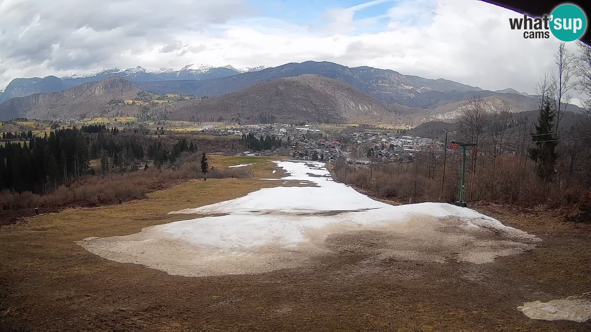 Spletna kamera Bohinjska Bistrica – Pogled v živo s smučišča Kozji Hrbet
