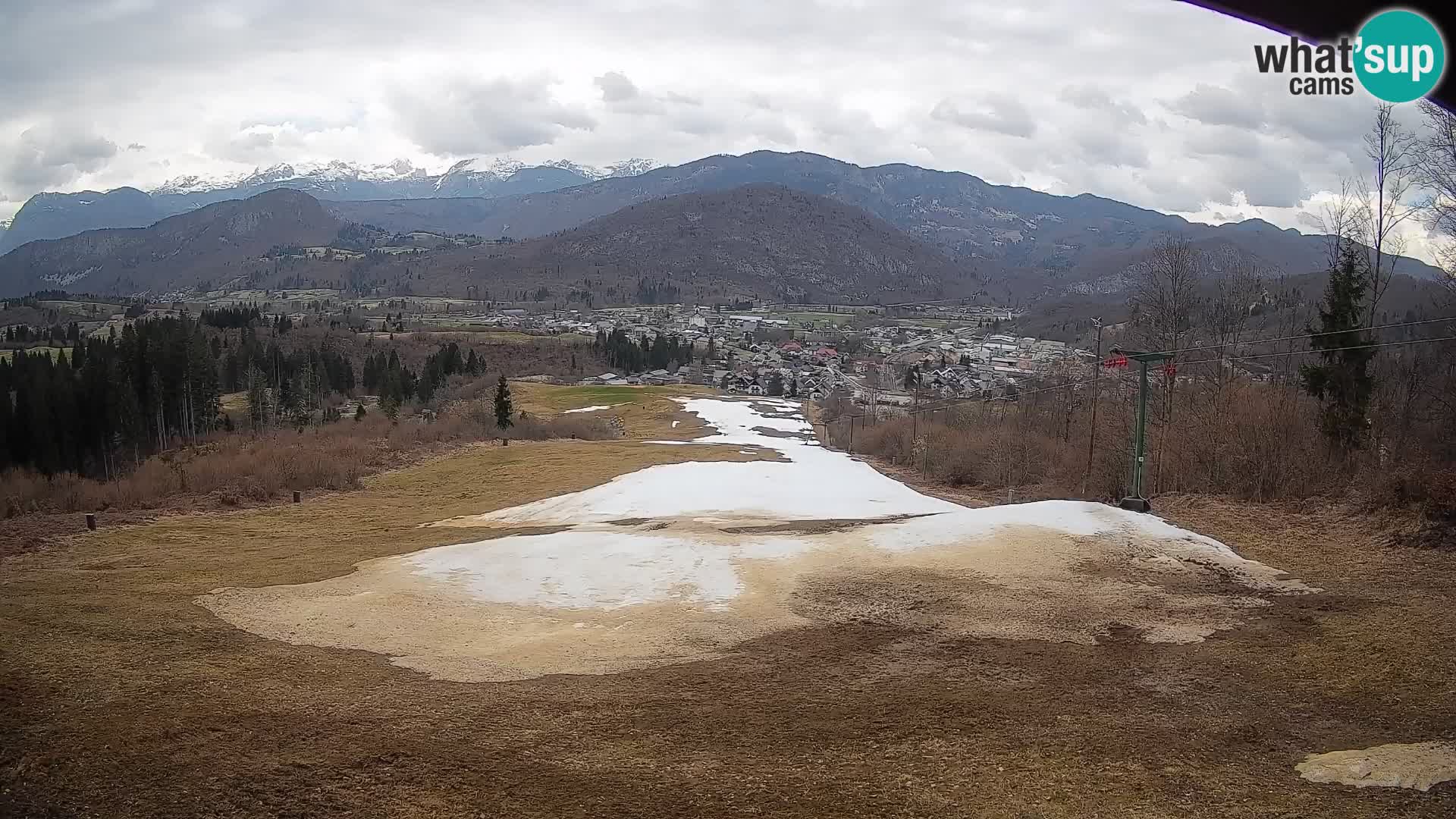 Kamera uživo Bohinjska Bistrica – Pogled u stvarnom vremenu sa skijališta Kozji Hrbet