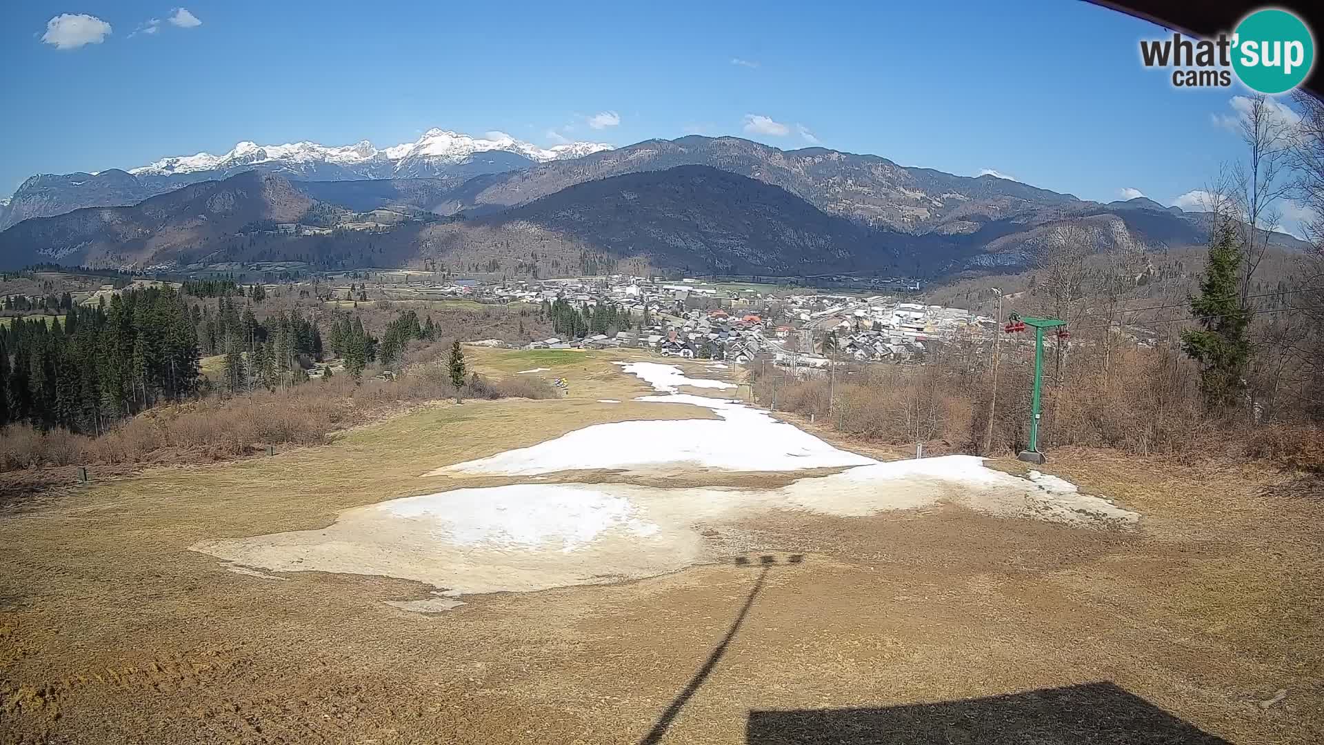 Kamera uživo Bohinjska Bistrica – Pogled u stvarnom vremenu sa skijališta Kozji Hrbet