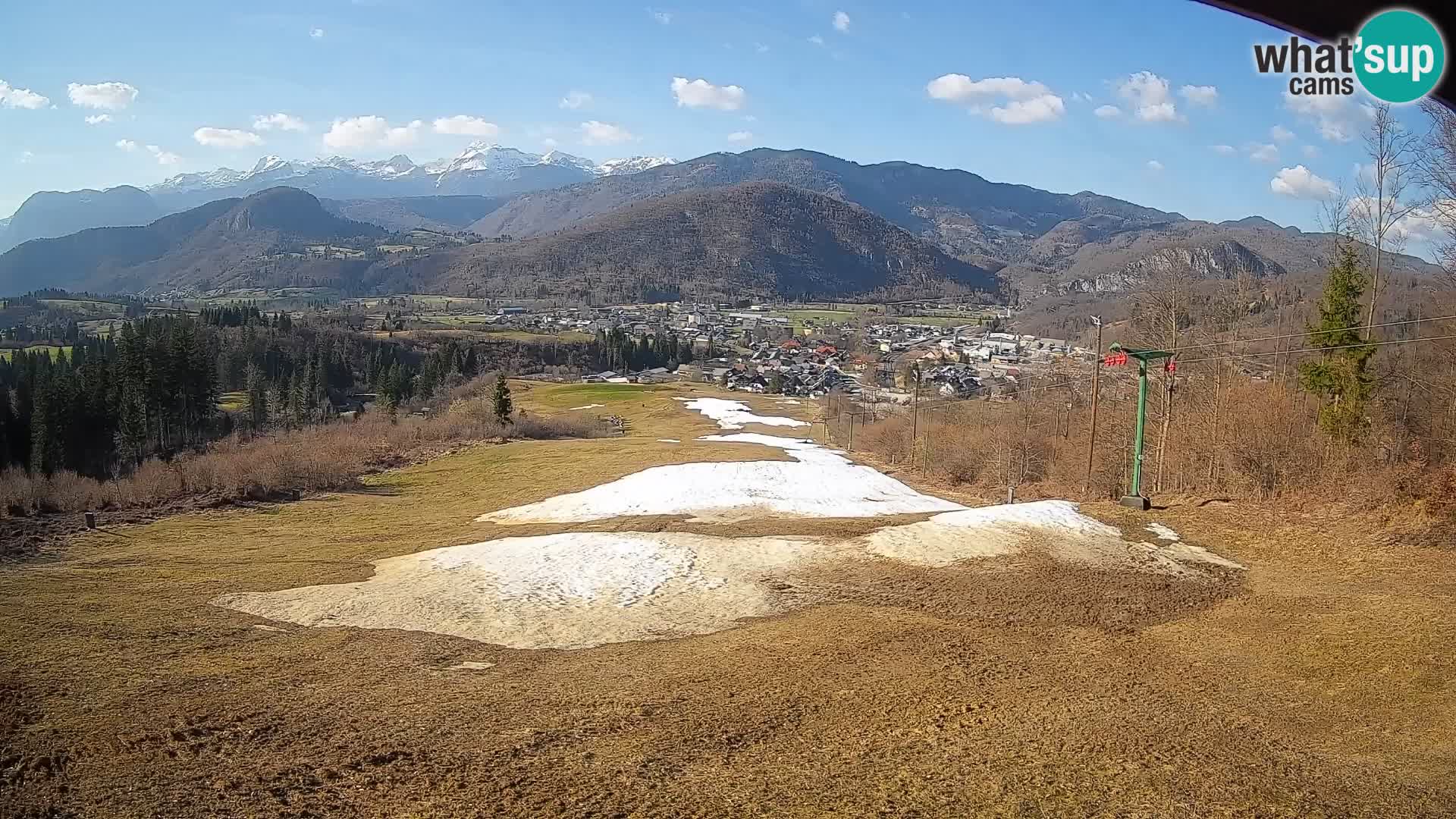 Kamera uživo Bohinjska Bistrica – Pogled u stvarnom vremenu sa skijališta Kozji Hrbet