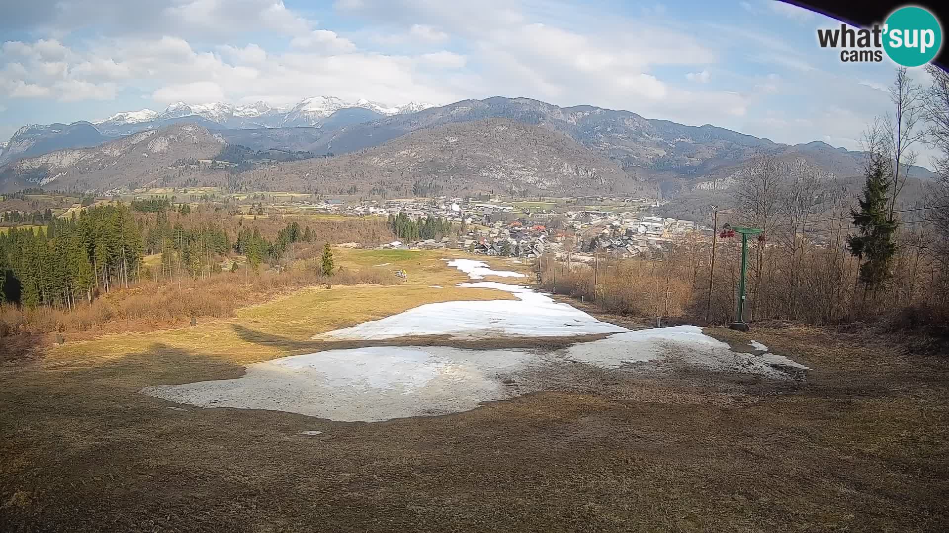 Kamera uživo Bohinjska Bistrica – Pogled u stvarnom vremenu sa skijališta Kozji Hrbet