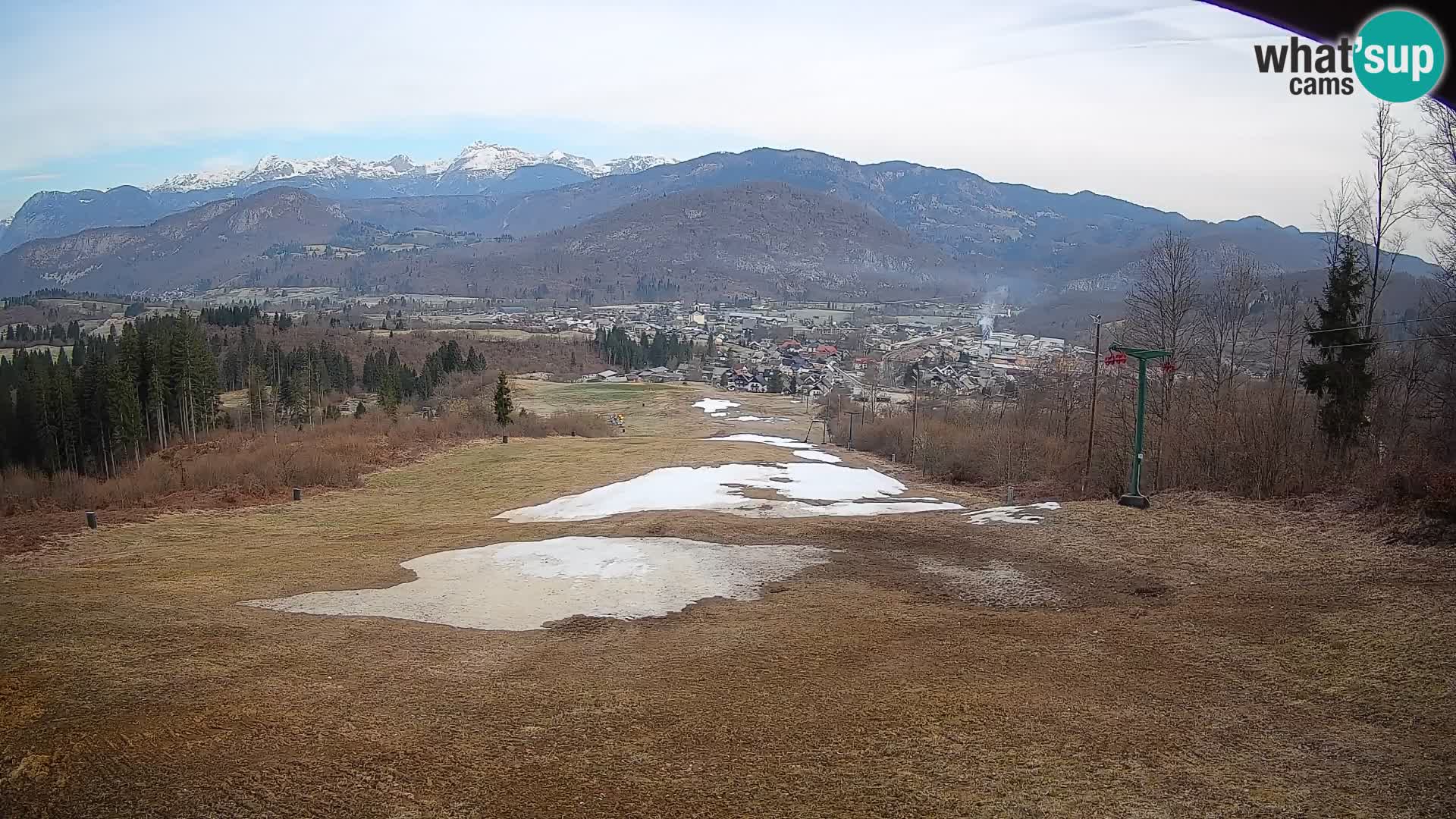 Kamera uživo Bohinjska Bistrica – Pogled u stvarnom vremenu sa skijališta Kozji Hrbet