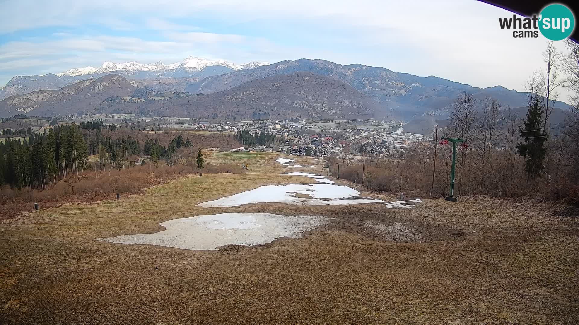 Spletna kamera Bohinjska Bistrica – Pogled v živo s smučišča Kozji Hrbet