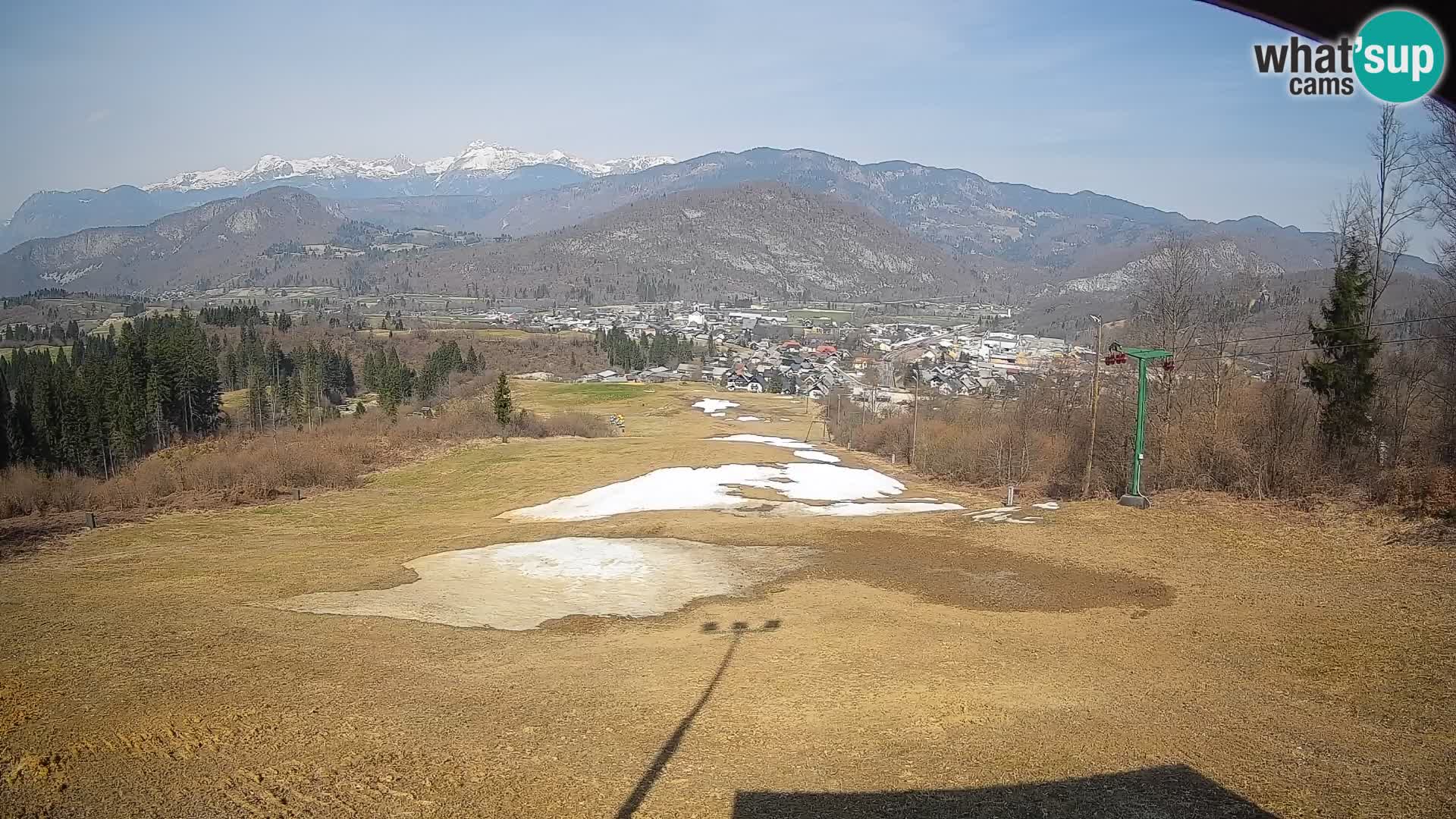 Kamera uživo Bohinjska Bistrica – Pogled u stvarnom vremenu sa skijališta Kozji Hrbet