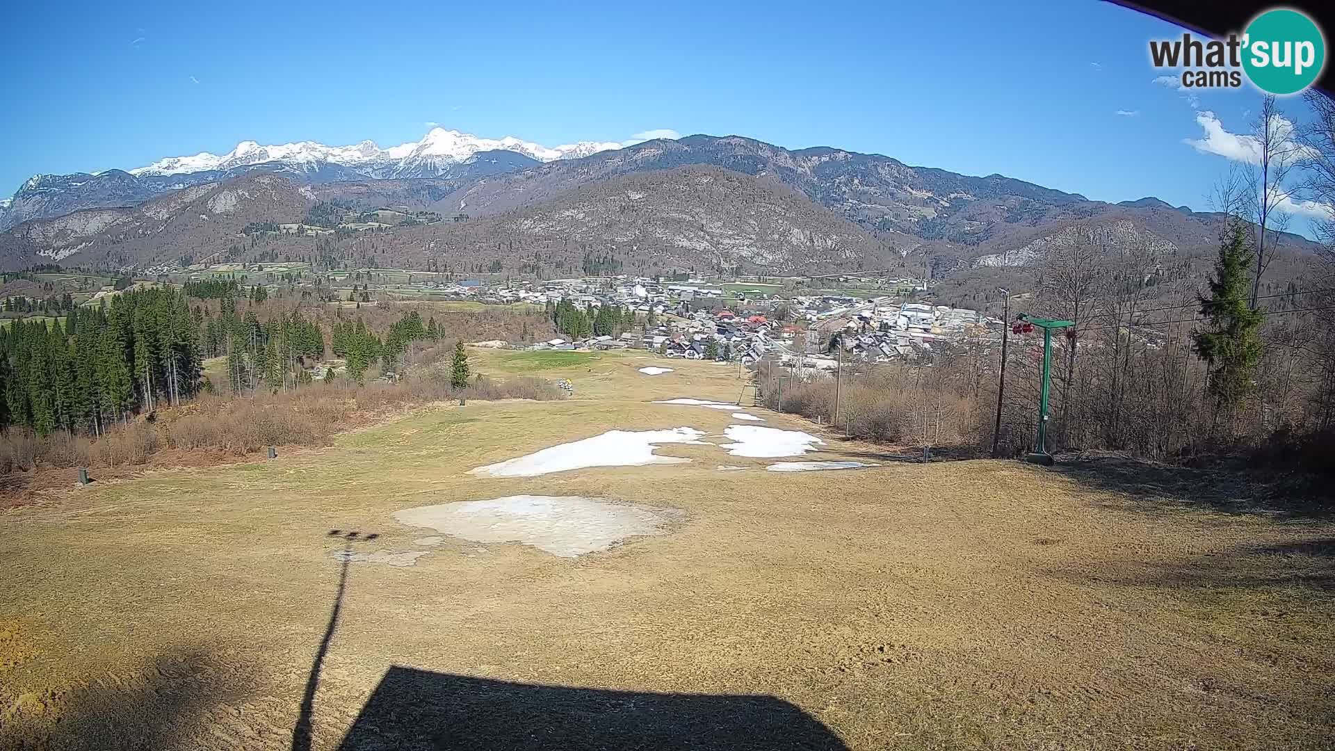 Kamera uživo Bohinjska Bistrica – Pogled u stvarnom vremenu sa skijališta Kozji Hrbet