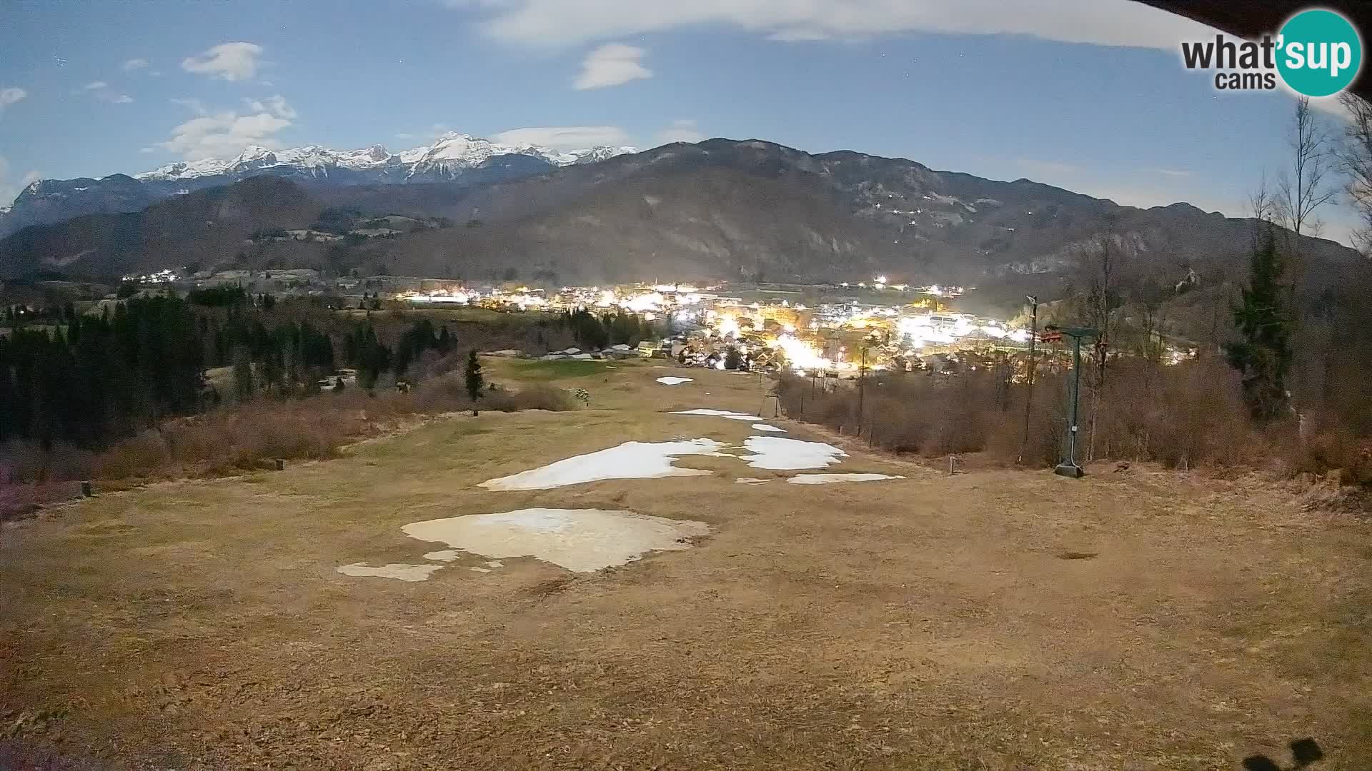 Kamera uživo Bohinjska Bistrica – Pogled u stvarnom vremenu sa skijališta Kozji Hrbet