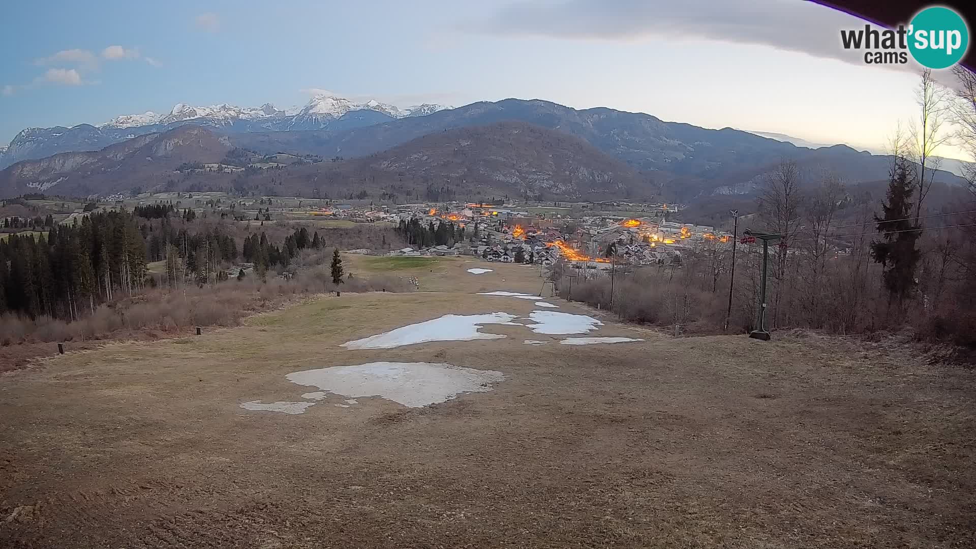 Spletna kamera Bohinjska Bistrica – Pogled v živo s smučišča Kozji Hrbet