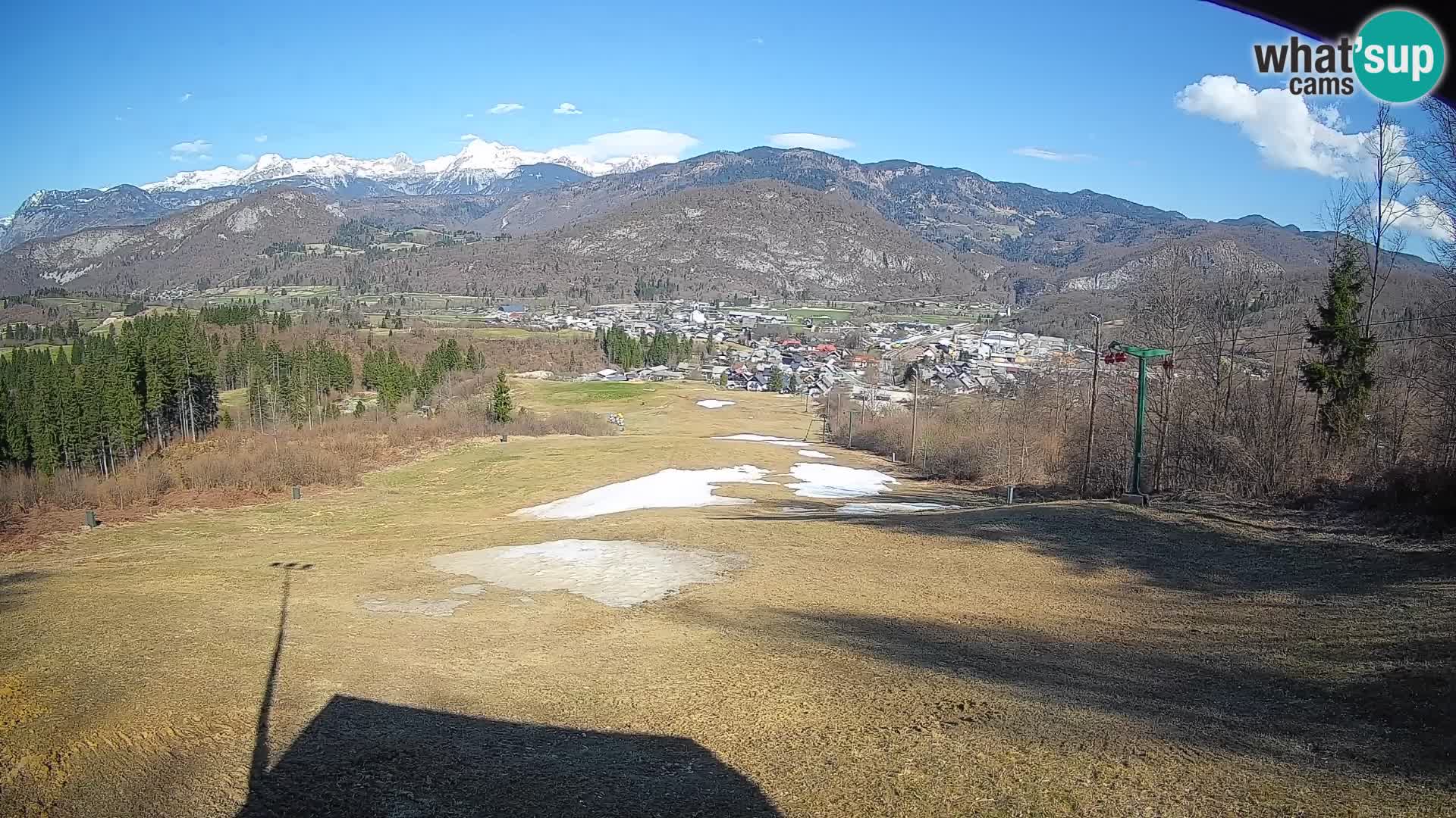 Kamera uživo Bohinjska Bistrica – Pogled u stvarnom vremenu sa skijališta Kozji Hrbet