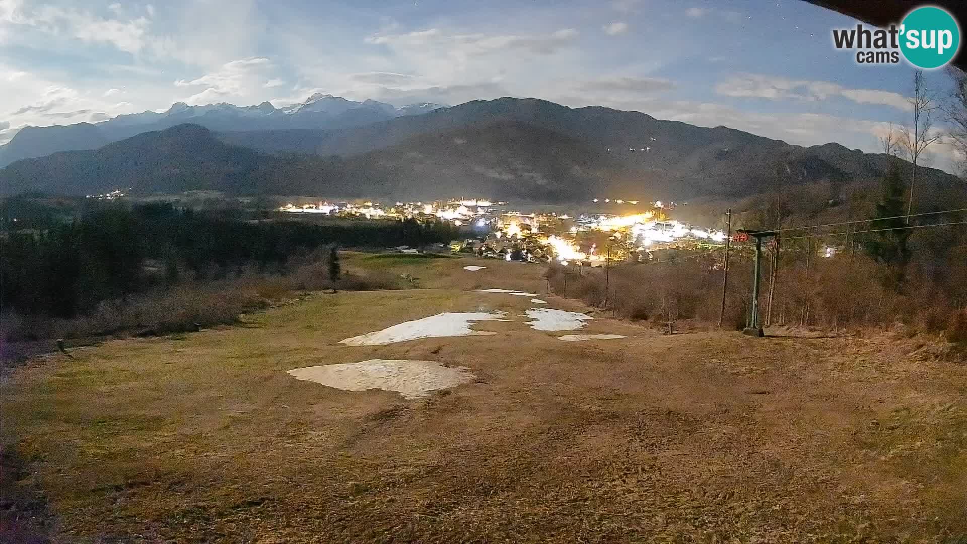 Kamera uživo Bohinjska Bistrica – Pogled u stvarnom vremenu sa skijališta Kozji Hrbet