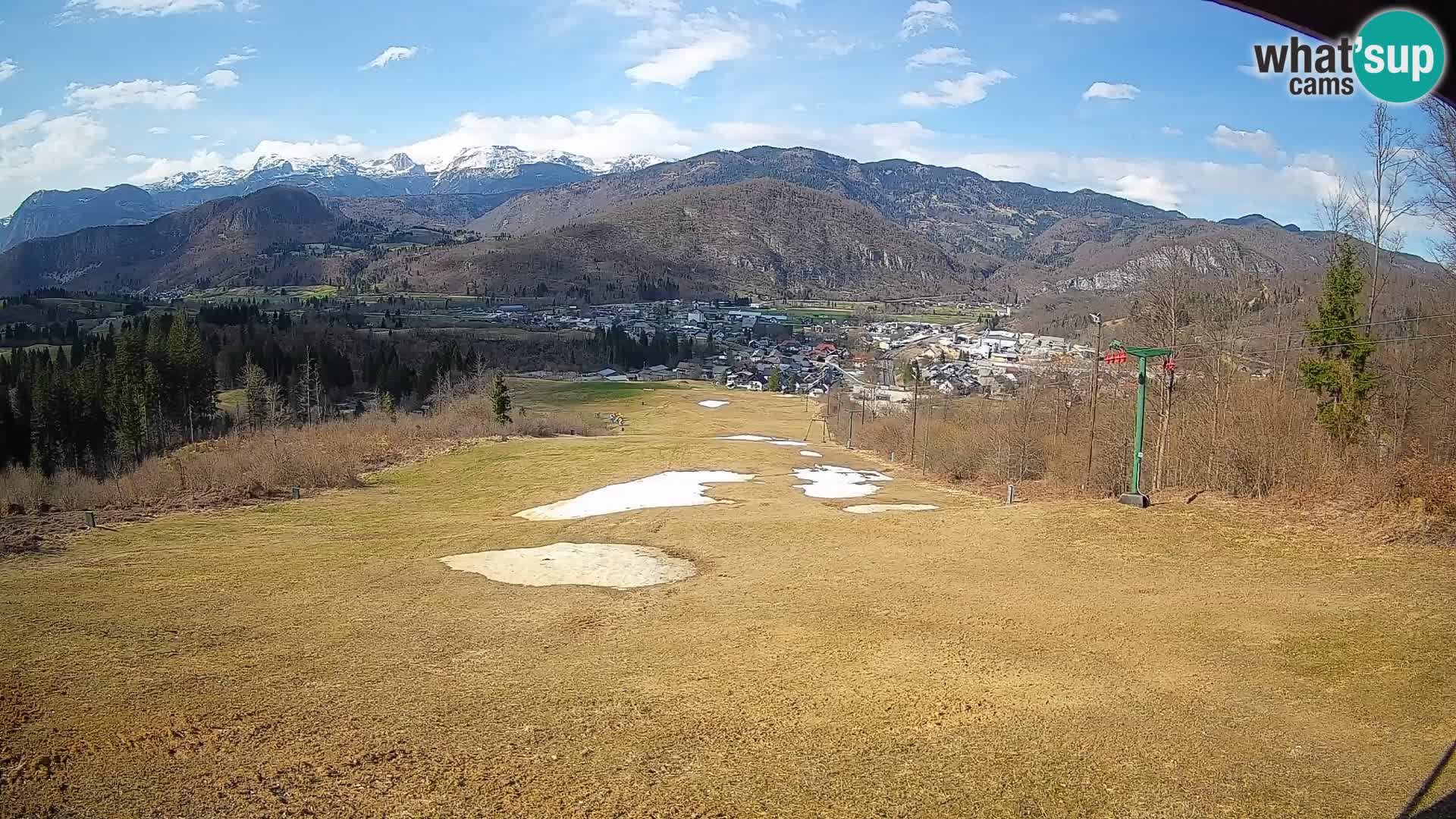 Kamera uživo Bohinjska Bistrica – Pogled u stvarnom vremenu sa skijališta Kozji Hrbet