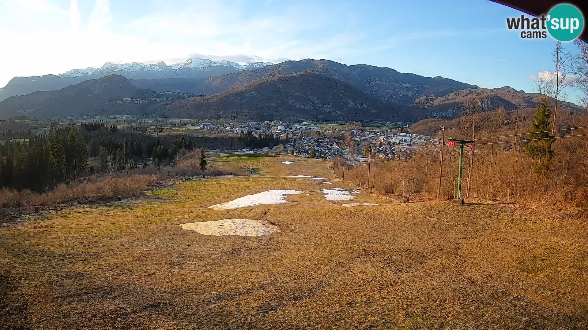 Kamera uživo Bohinjska Bistrica – Pogled u stvarnom vremenu sa skijališta Kozji Hrbet