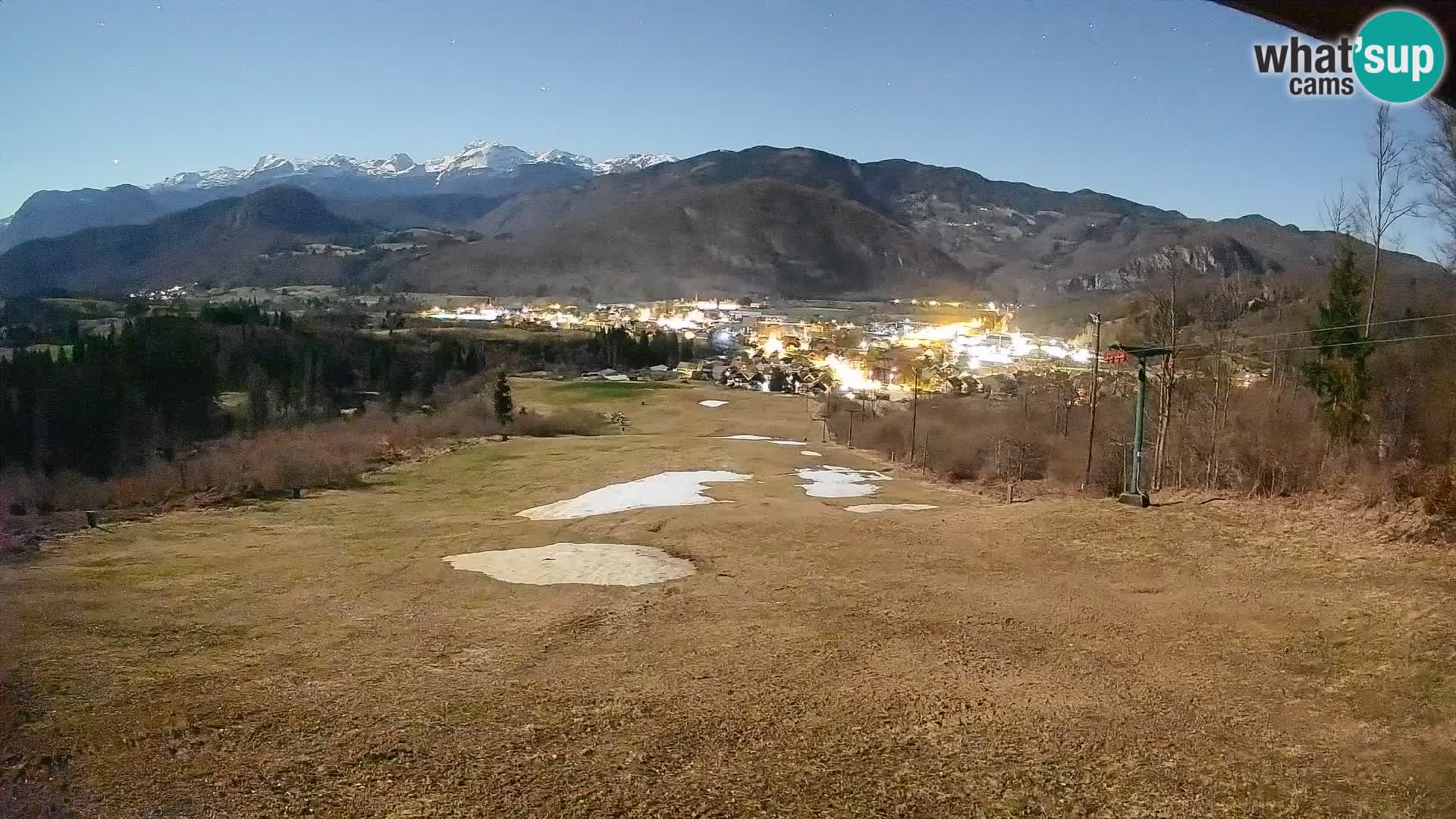 Kamera uživo Bohinjska Bistrica – Pogled u stvarnom vremenu sa skijališta Kozji Hrbet