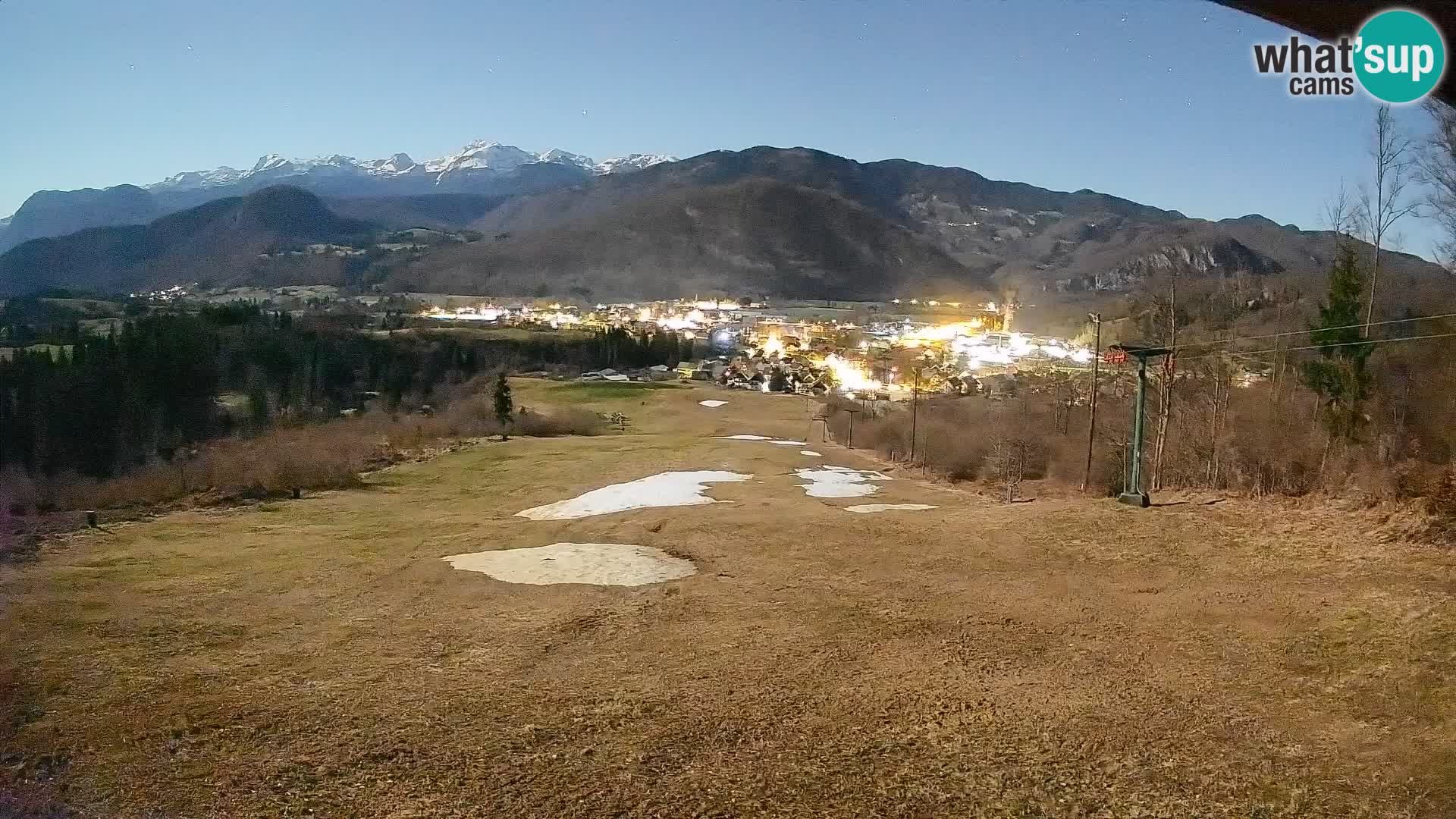 Kamera uživo Bohinjska Bistrica – Pogled u stvarnom vremenu sa skijališta Kozji Hrbet