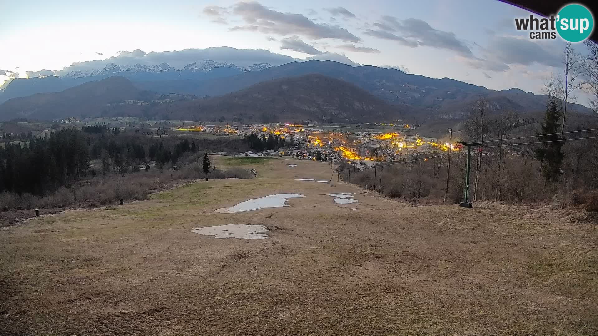 Spletna kamera Bohinjska Bistrica – Pogled v živo s smučišča Kozji Hrbet
