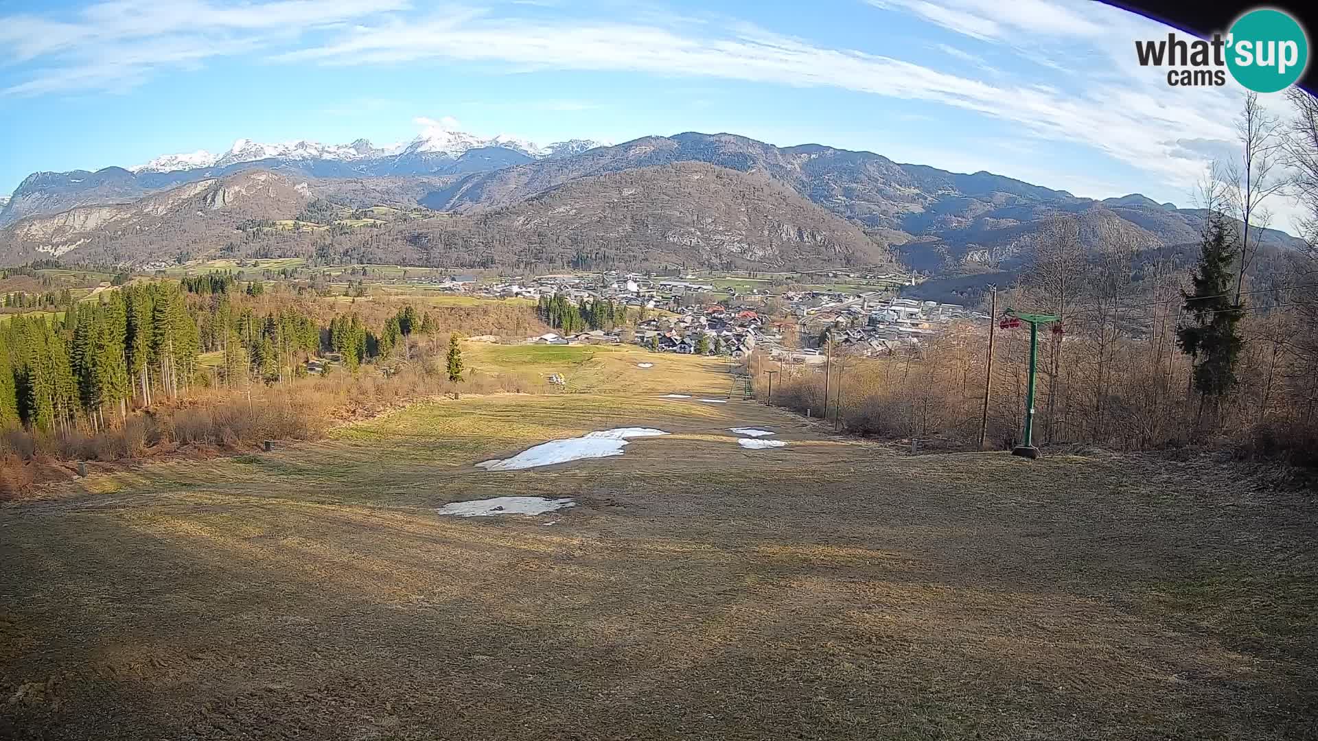 Kamera uživo Bohinjska Bistrica – Pogled u stvarnom vremenu sa skijališta Kozji Hrbet
