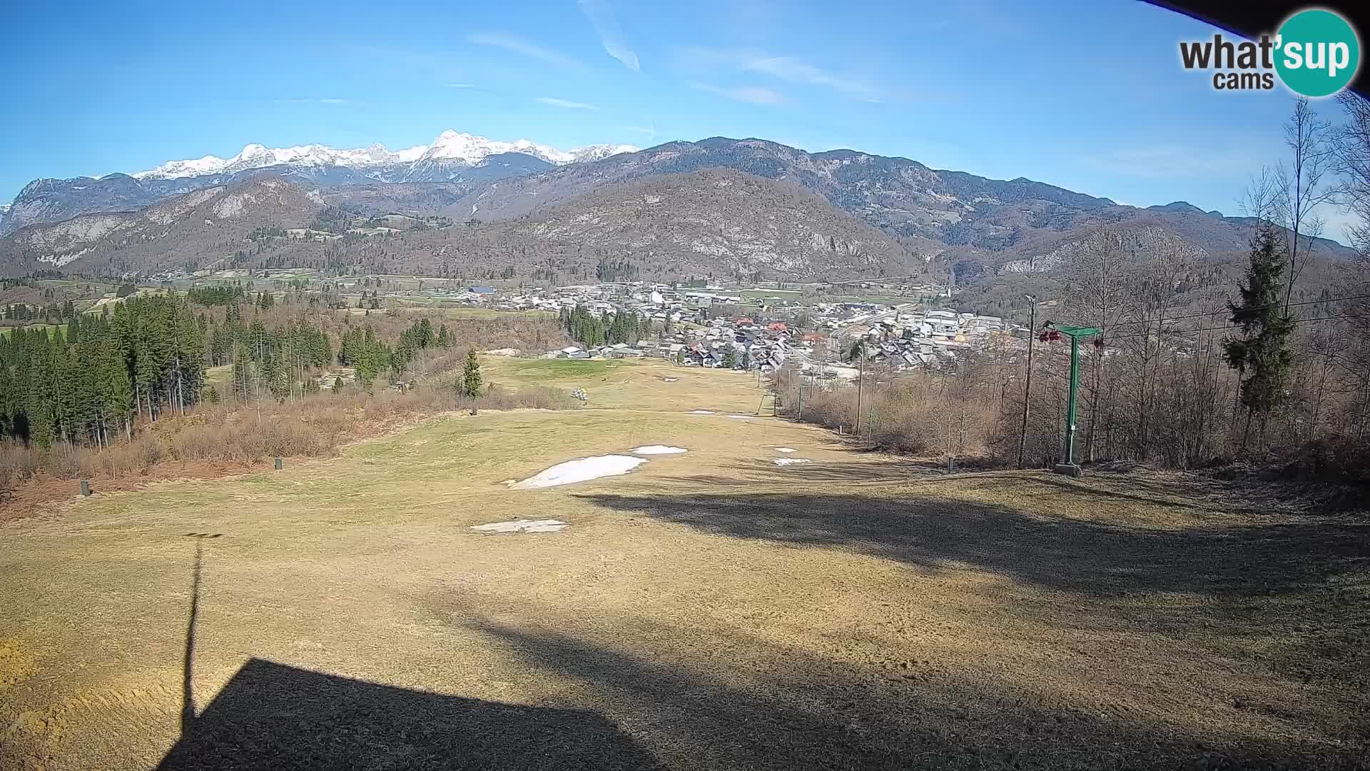 Kamera uživo Bohinjska Bistrica – Pogled u stvarnom vremenu sa skijališta Kozji Hrbet