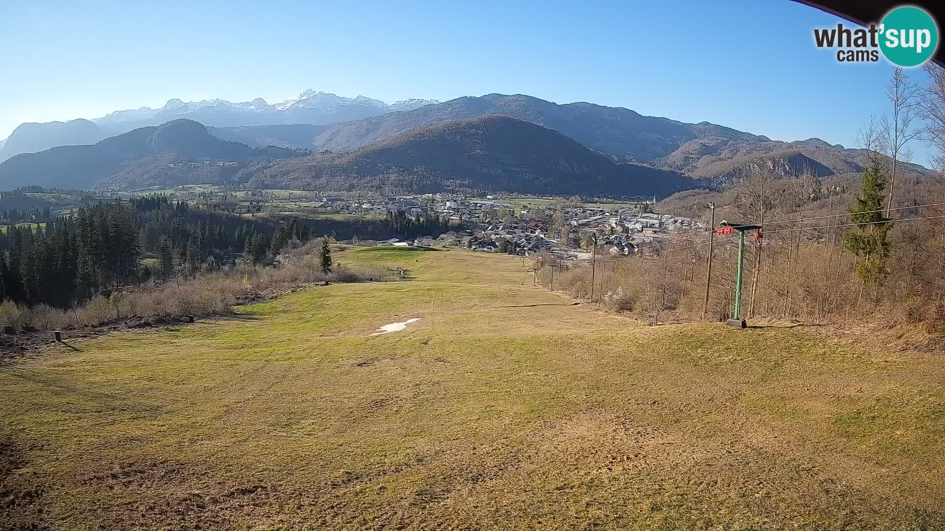 Kamera uživo Bohinjska Bistrica – Pogled u stvarnom vremenu sa skijališta Kozji Hrbet