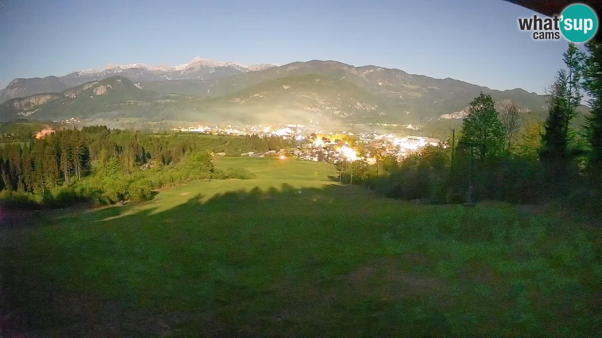 Kamera uživo Bohinjska Bistrica – Pogled u stvarnom vremenu sa skijališta Kozji Hrbet