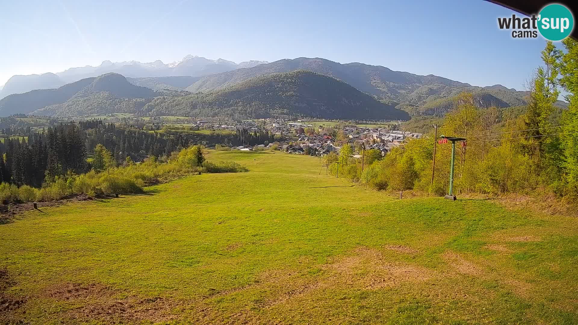 Kamera uživo Bohinjska Bistrica – Pogled u stvarnom vremenu sa skijališta Kozji Hrbet