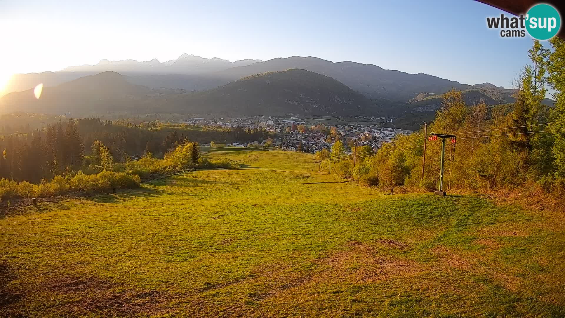 Kamera uživo Bohinjska Bistrica – Pogled u stvarnom vremenu sa skijališta Kozji Hrbet