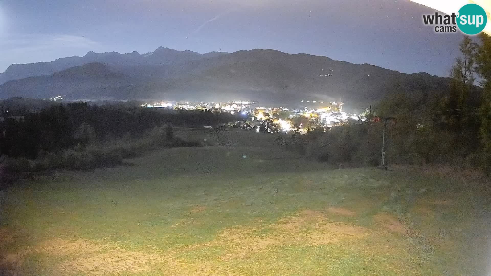 Kamera uživo Bohinjska Bistrica – Pogled u stvarnom vremenu sa skijališta Kozji Hrbet