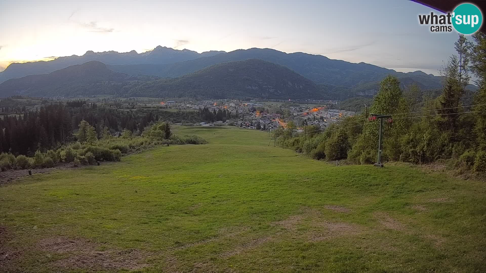 Kamera uživo Bohinjska Bistrica – Pogled u stvarnom vremenu sa skijališta Kozji Hrbet