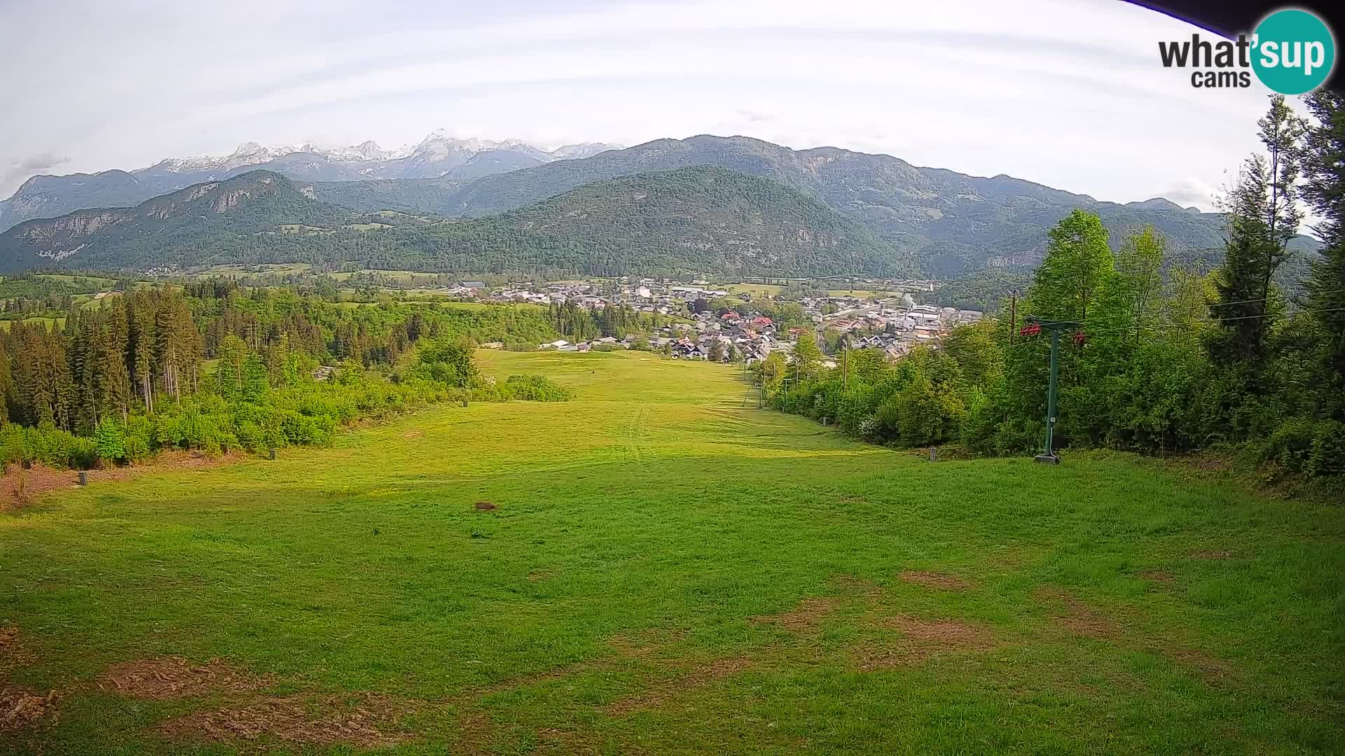 Kamera uživo Bohinjska Bistrica – Pogled u stvarnom vremenu sa skijališta Kozji Hrbet