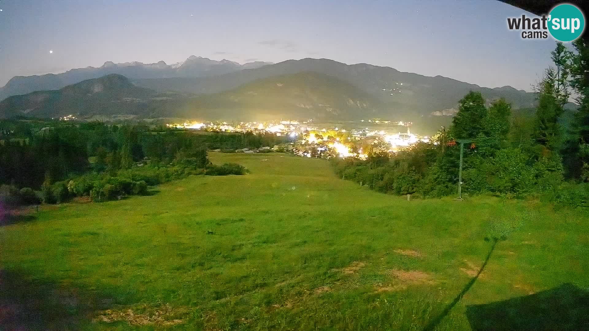 Kamera uživo Bohinjska Bistrica – Pogled u stvarnom vremenu sa skijališta Kozji Hrbet