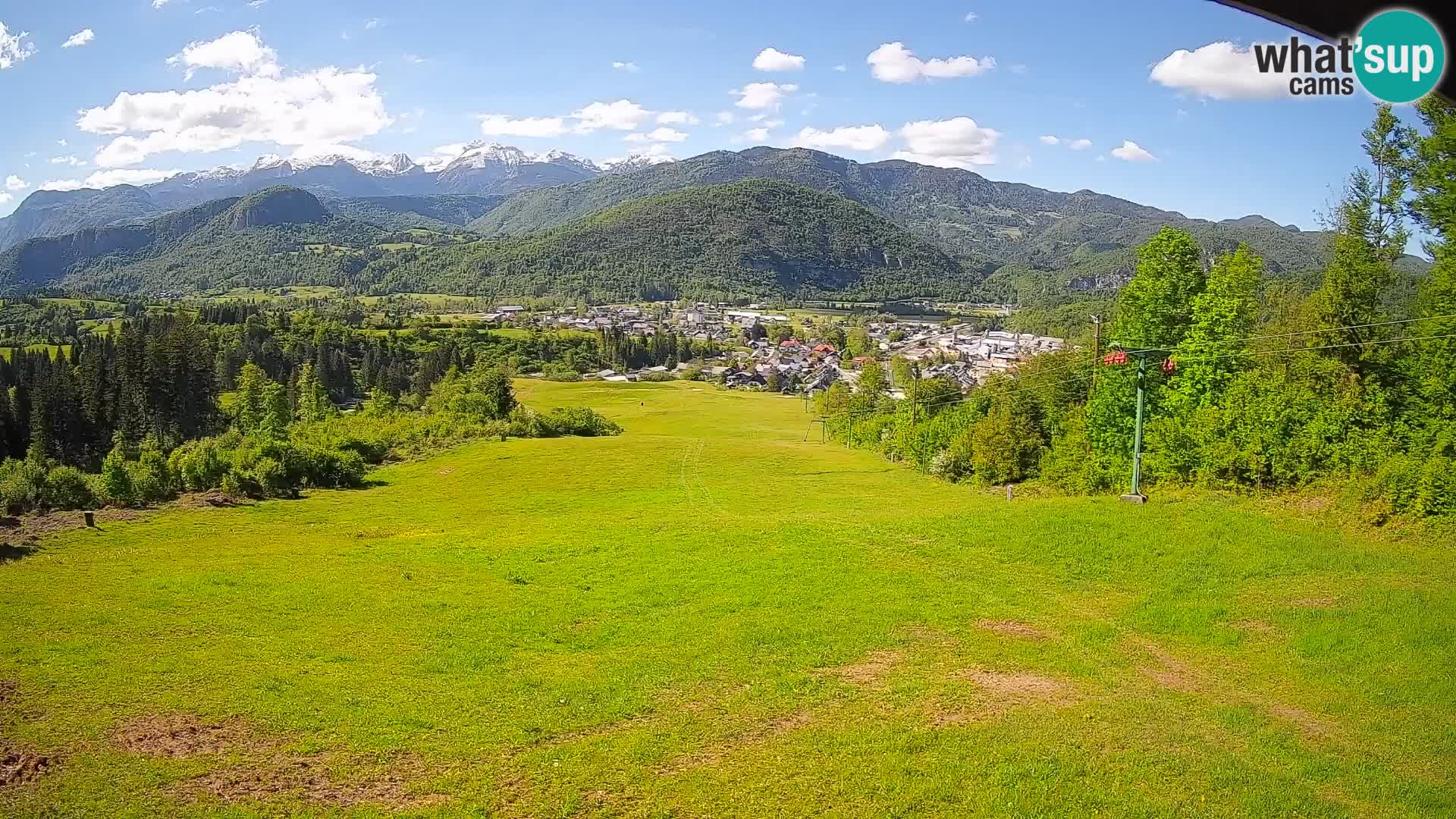 Spletna kamera Bohinjska Bistrica – Pogled v živo s smučišča Kozji Hrbet