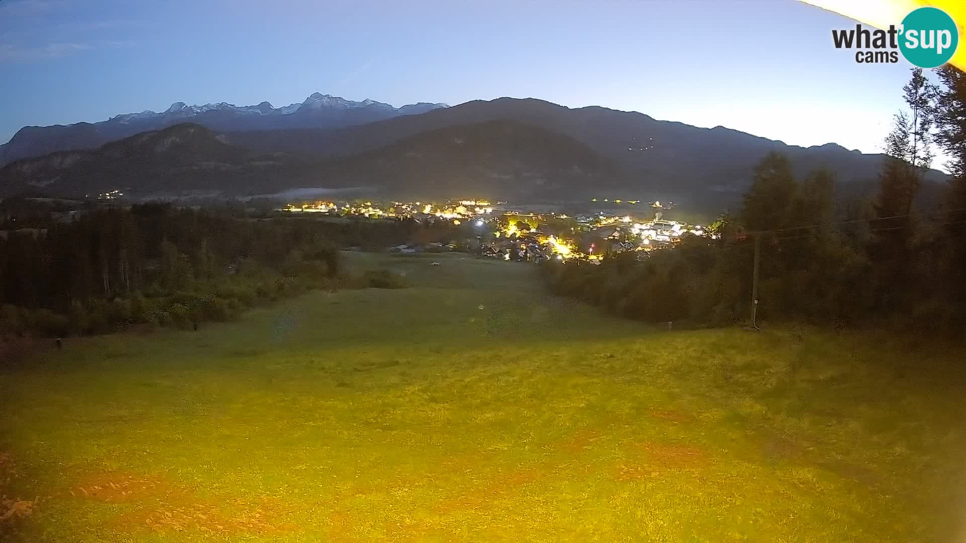 Spletna kamera Bohinjska Bistrica – Pogled v živo s smučišča Kozji Hrbet