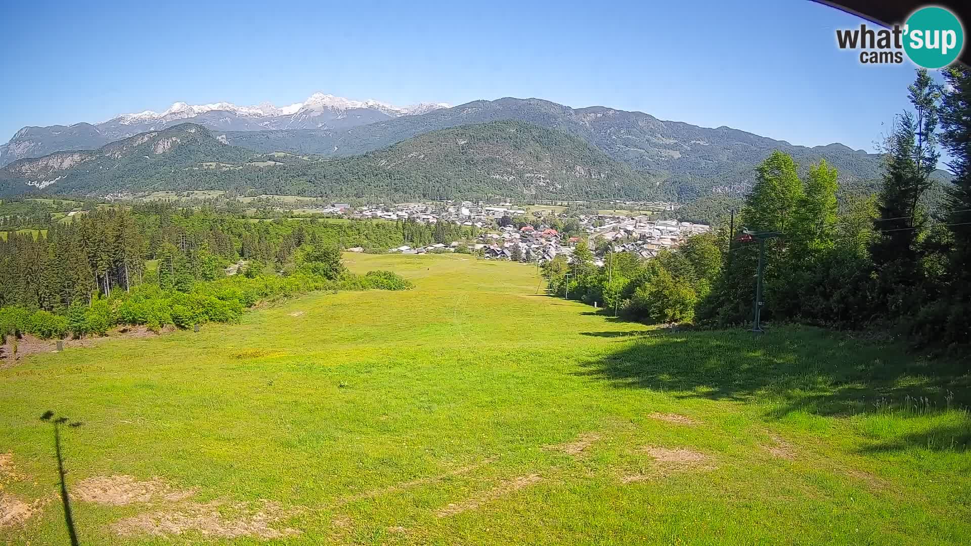 Kamera uživo Bohinjska Bistrica – Pogled u stvarnom vremenu sa skijališta Kozji Hrbet