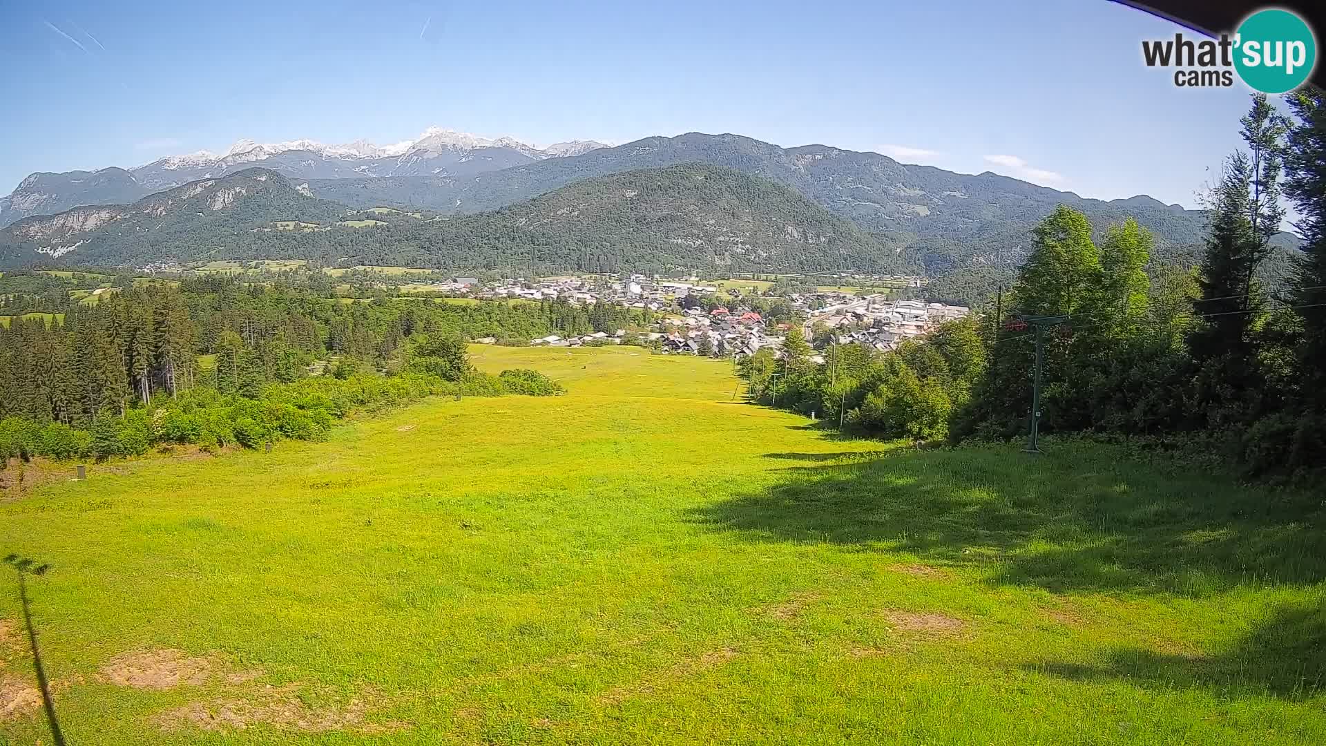 Spletna kamera Bohinjska Bistrica – Pogled v živo s smučišča Kozji Hrbet