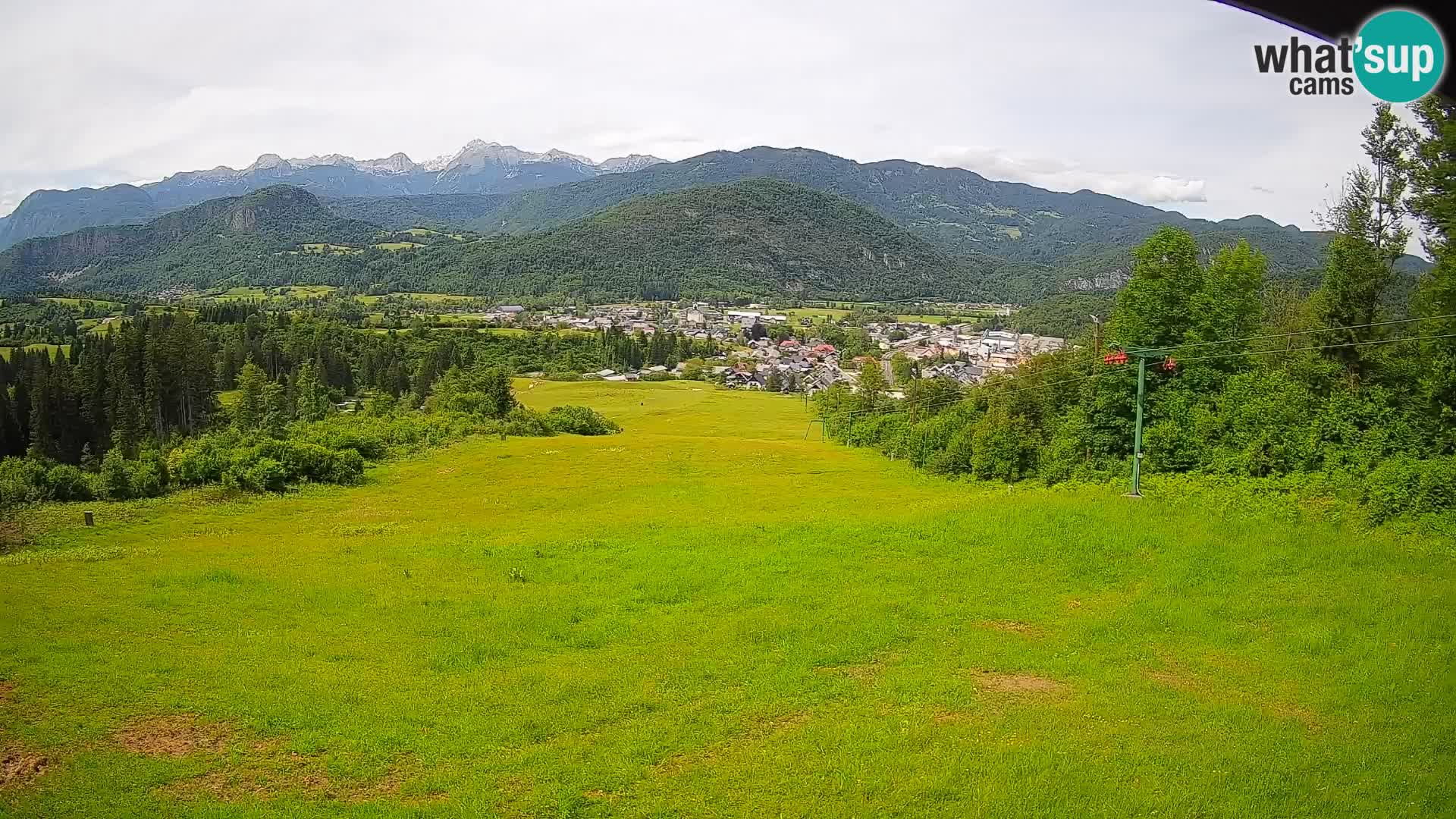 Spletna kamera Bohinjska Bistrica – Pogled v živo s smučišča Kozji Hrbet