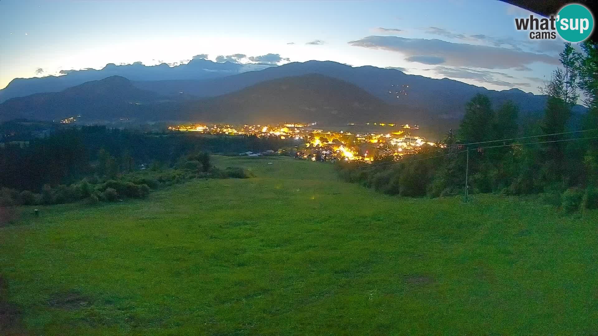 Kamera uživo Bohinjska Bistrica – Pogled u stvarnom vremenu sa skijališta Kozji Hrbet