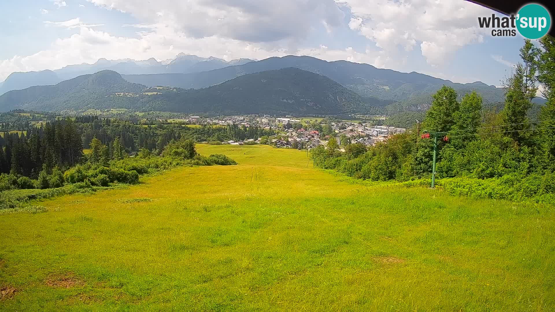 Kamera uživo Bohinjska Bistrica – Pogled u stvarnom vremenu sa skijališta Kozji Hrbet