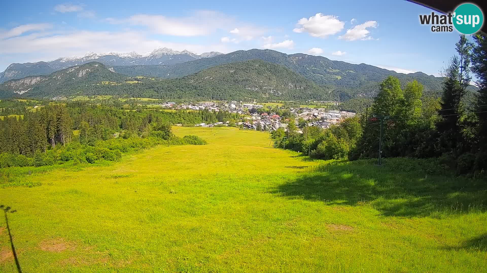 Spletna kamera Bohinjska Bistrica – Pogled v živo s smučišča Kozji Hrbet